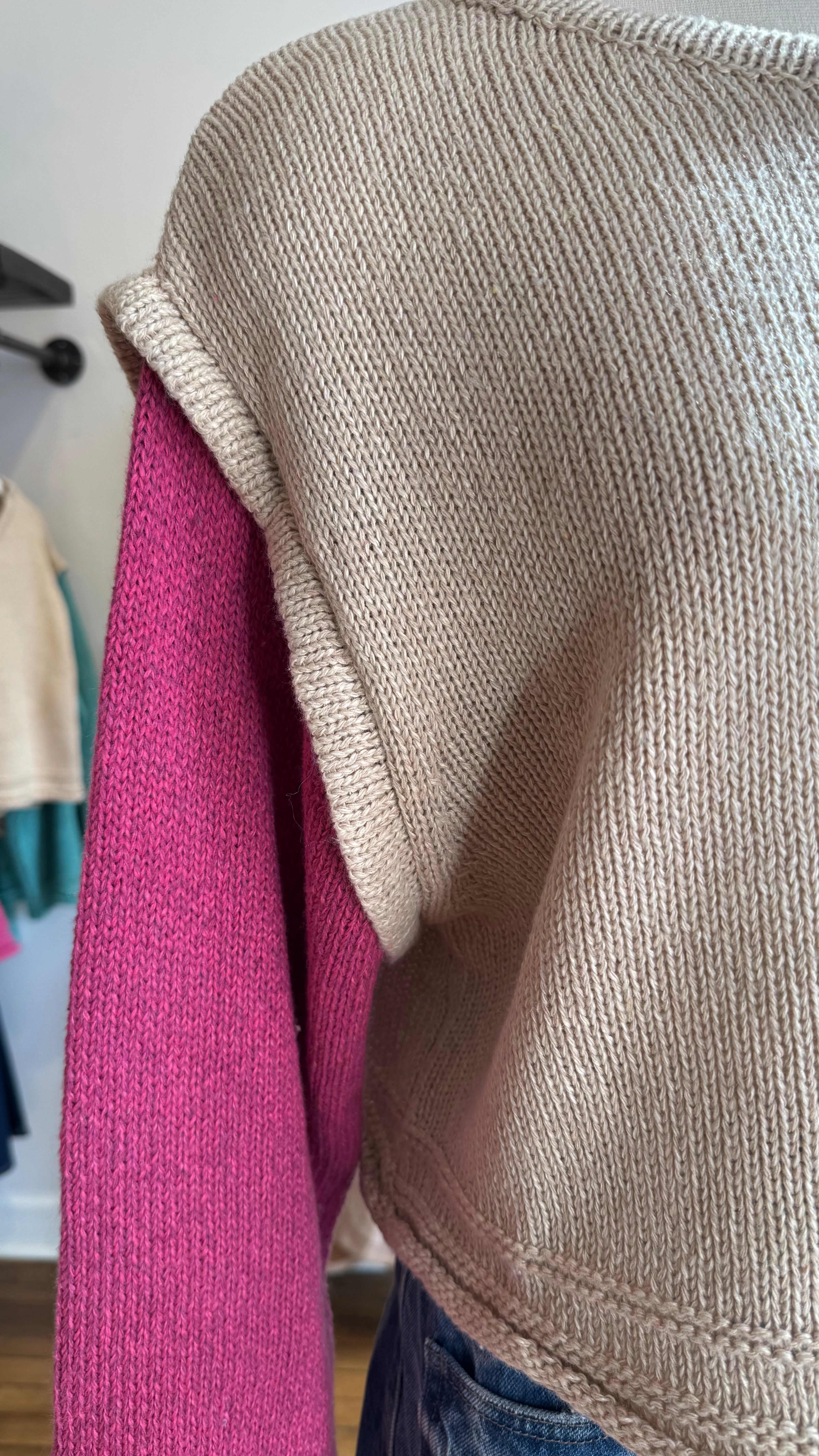 Colorblock Knit Sweater