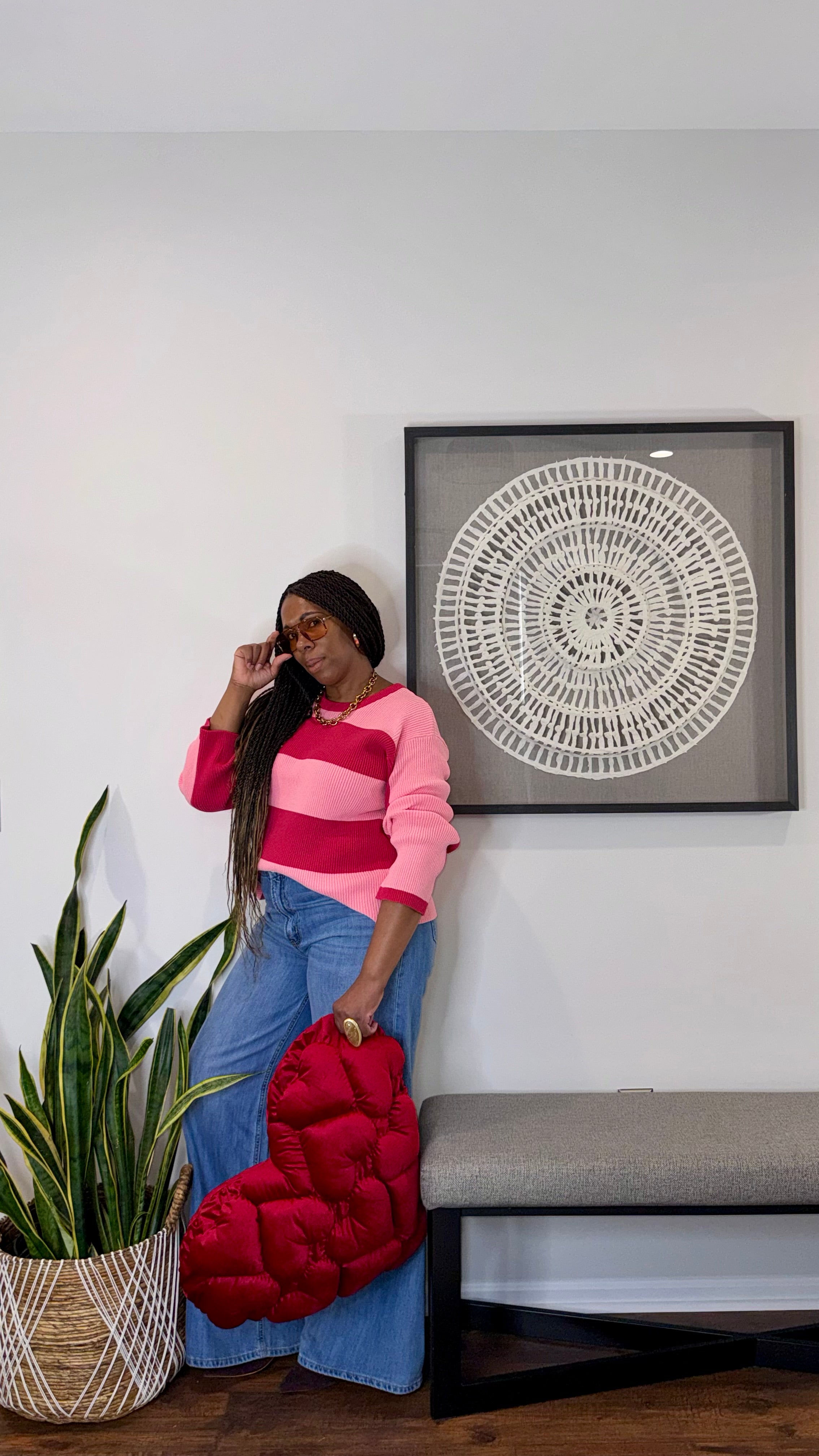 Love Notes Ribbed Stripe Sweater
