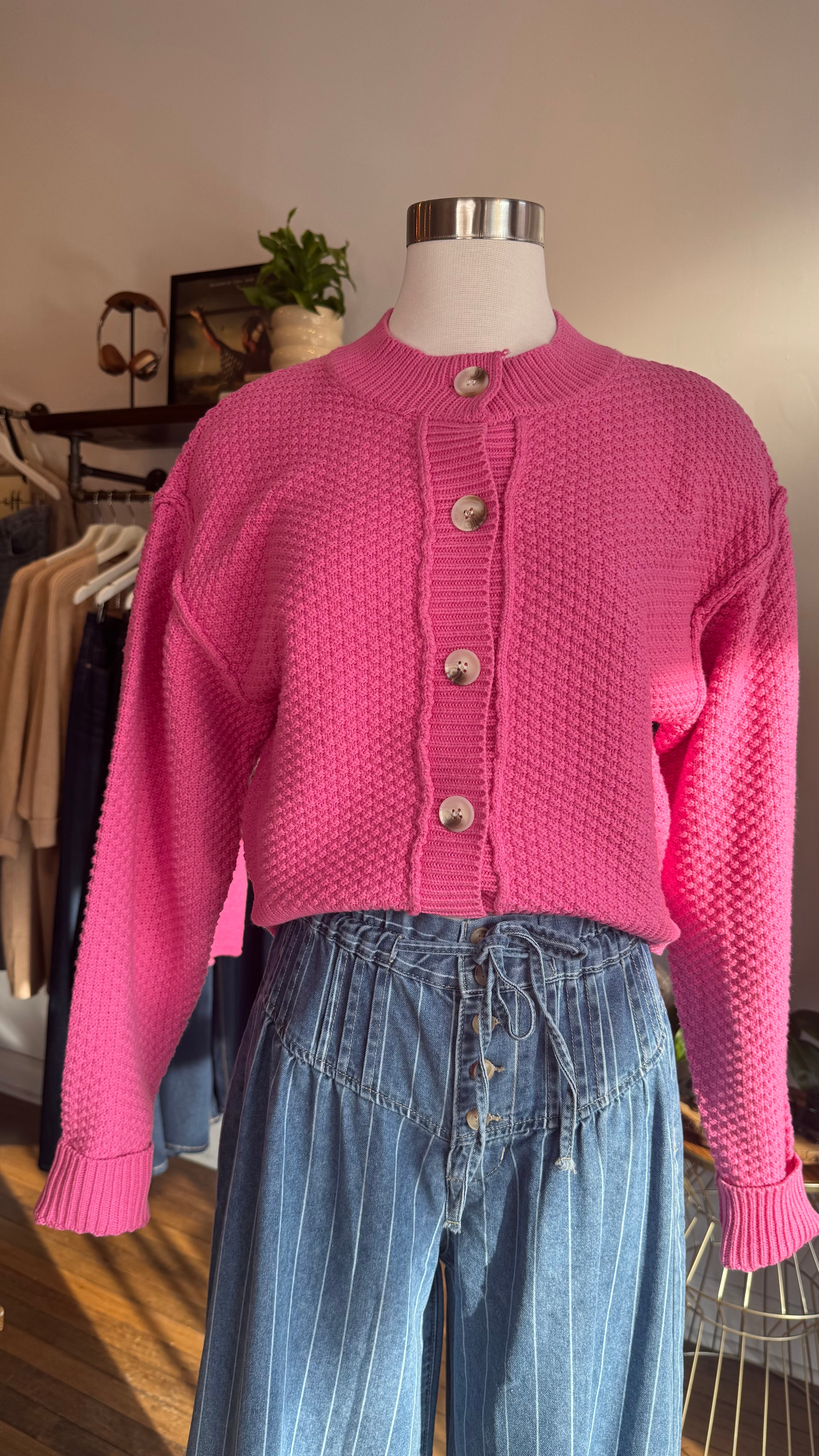 Textured Knit Cardigan