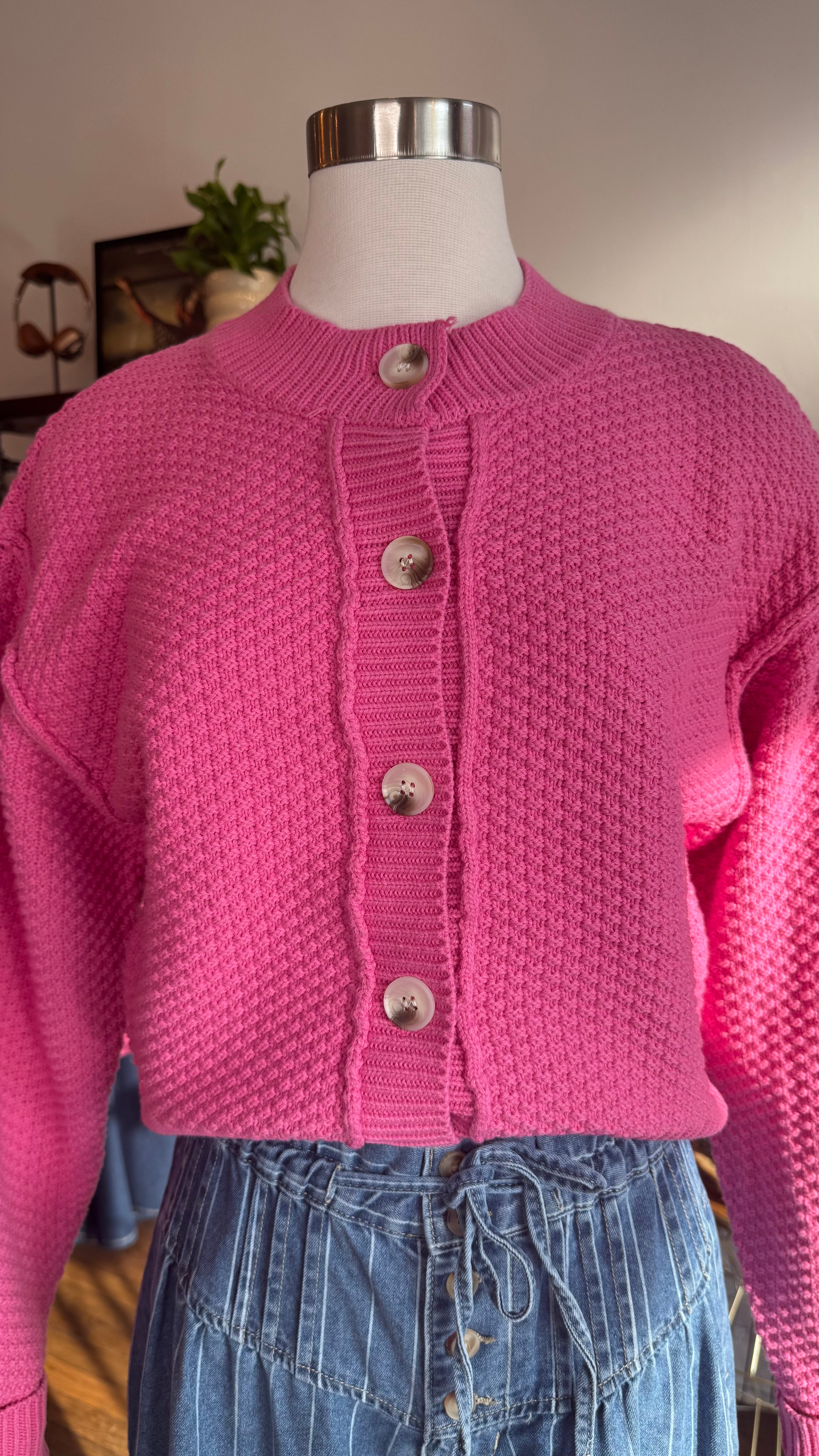 Textured Knit Cardigan