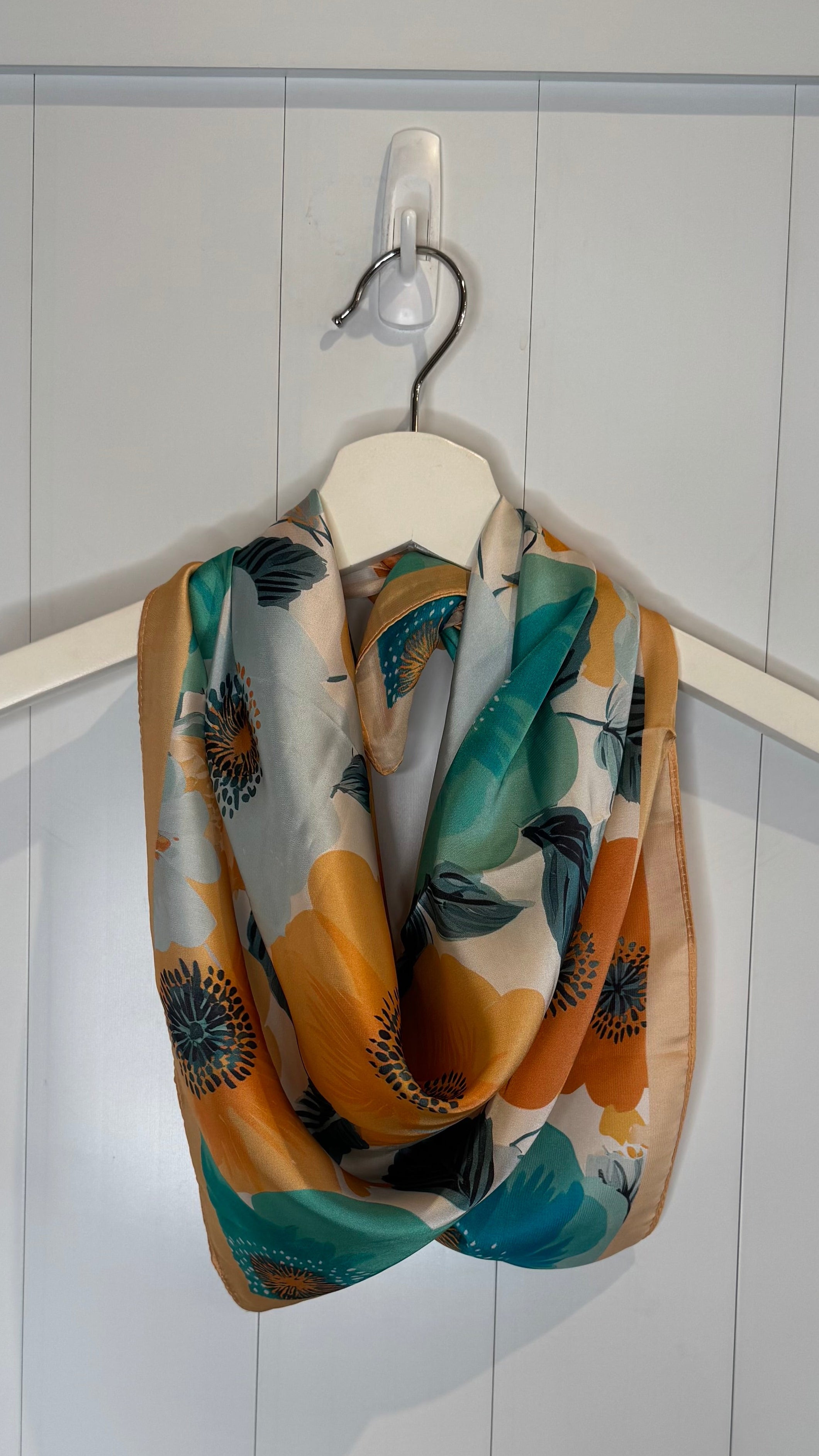 Bloom Print Square Scarf