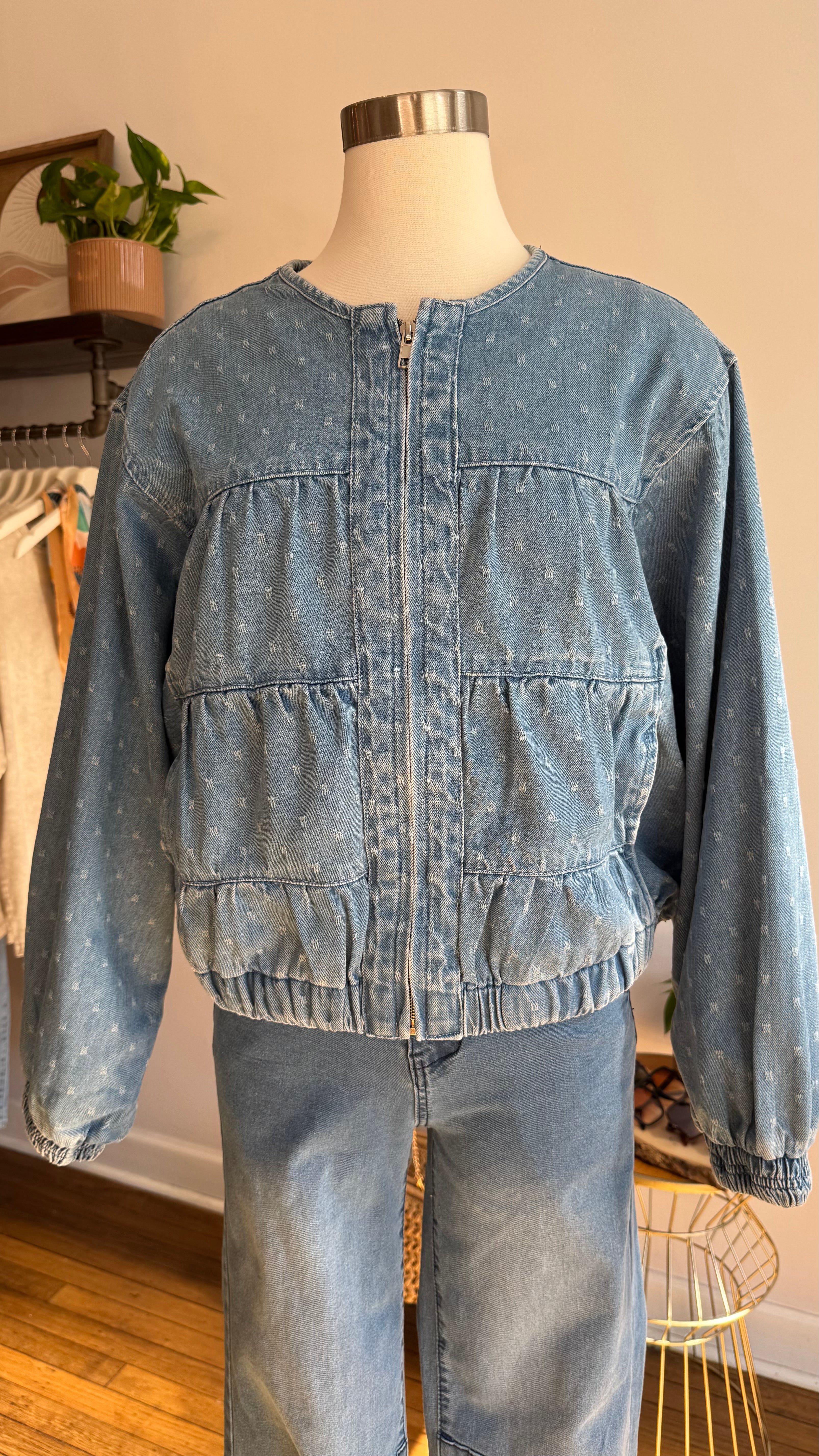 Denim Bomber Jacket