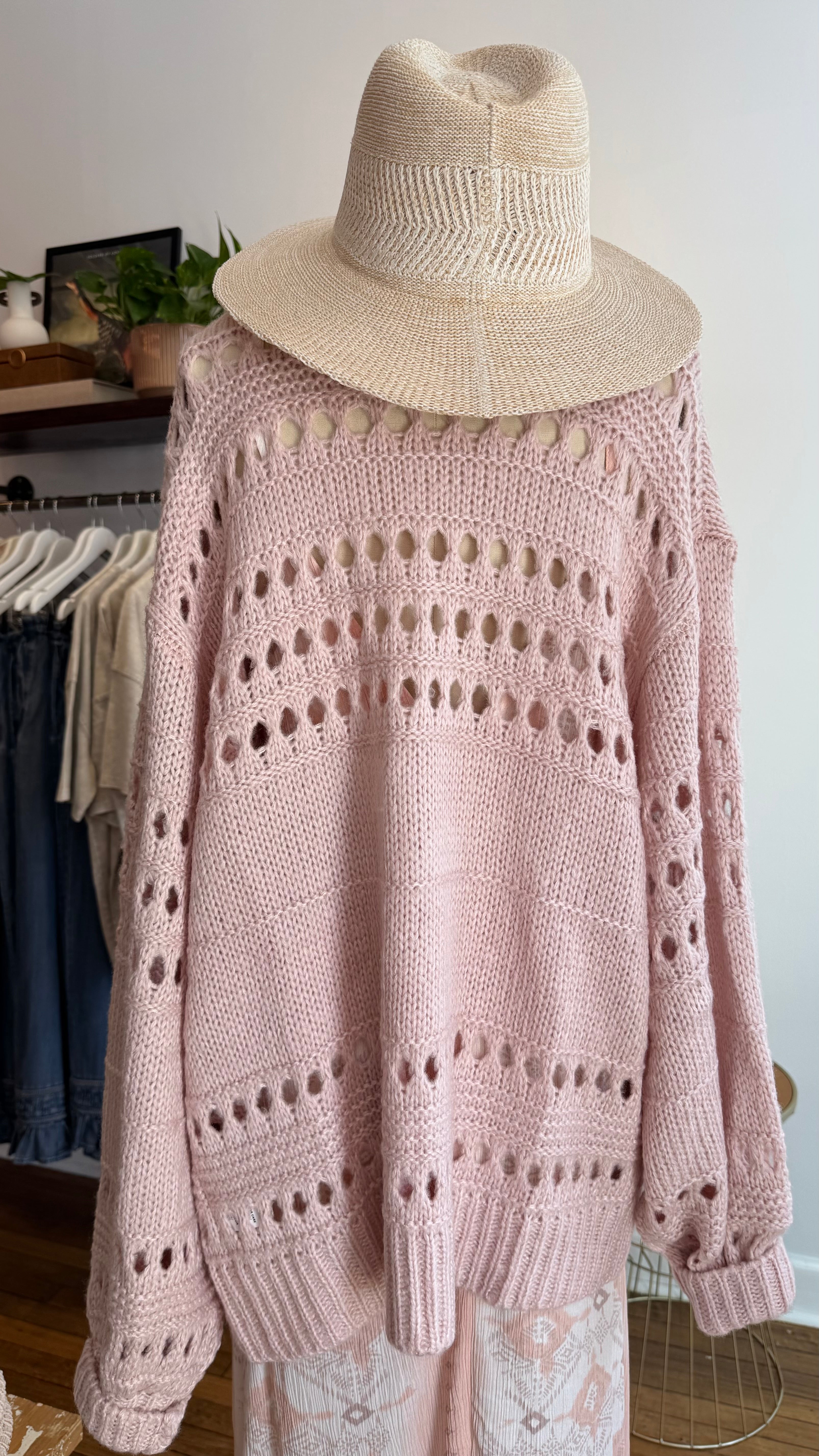 Balloon Sleeve Knit Cardigan