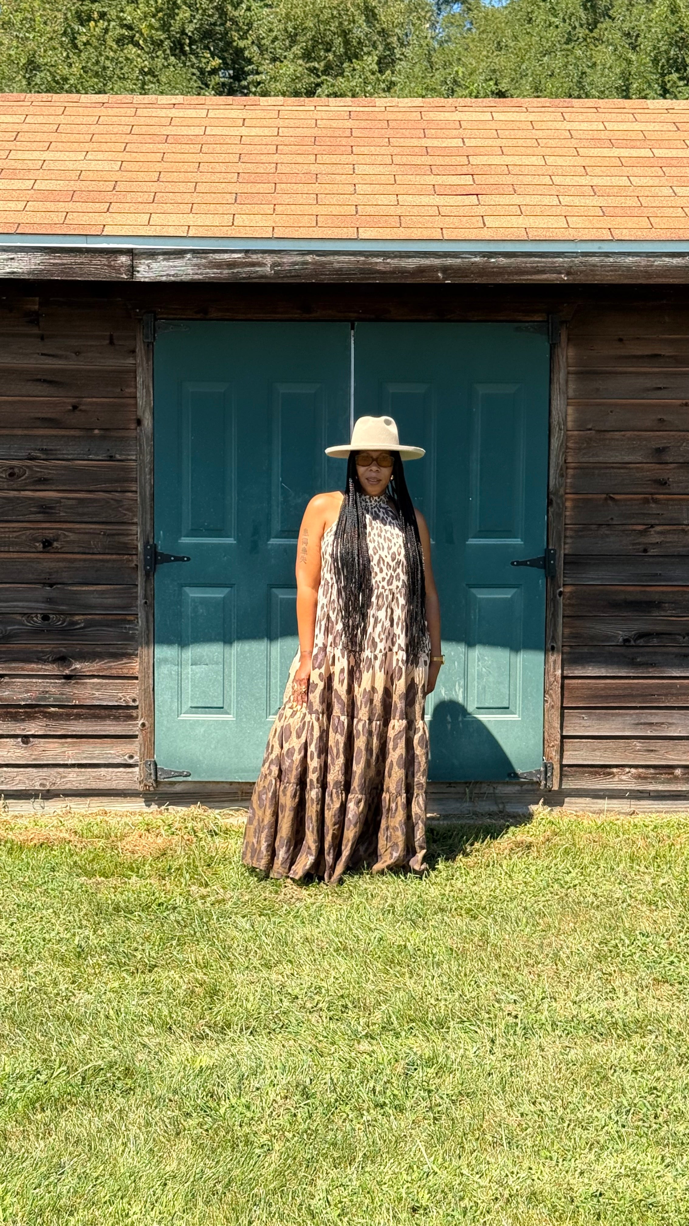 Leopard Tiered Maxi Dress