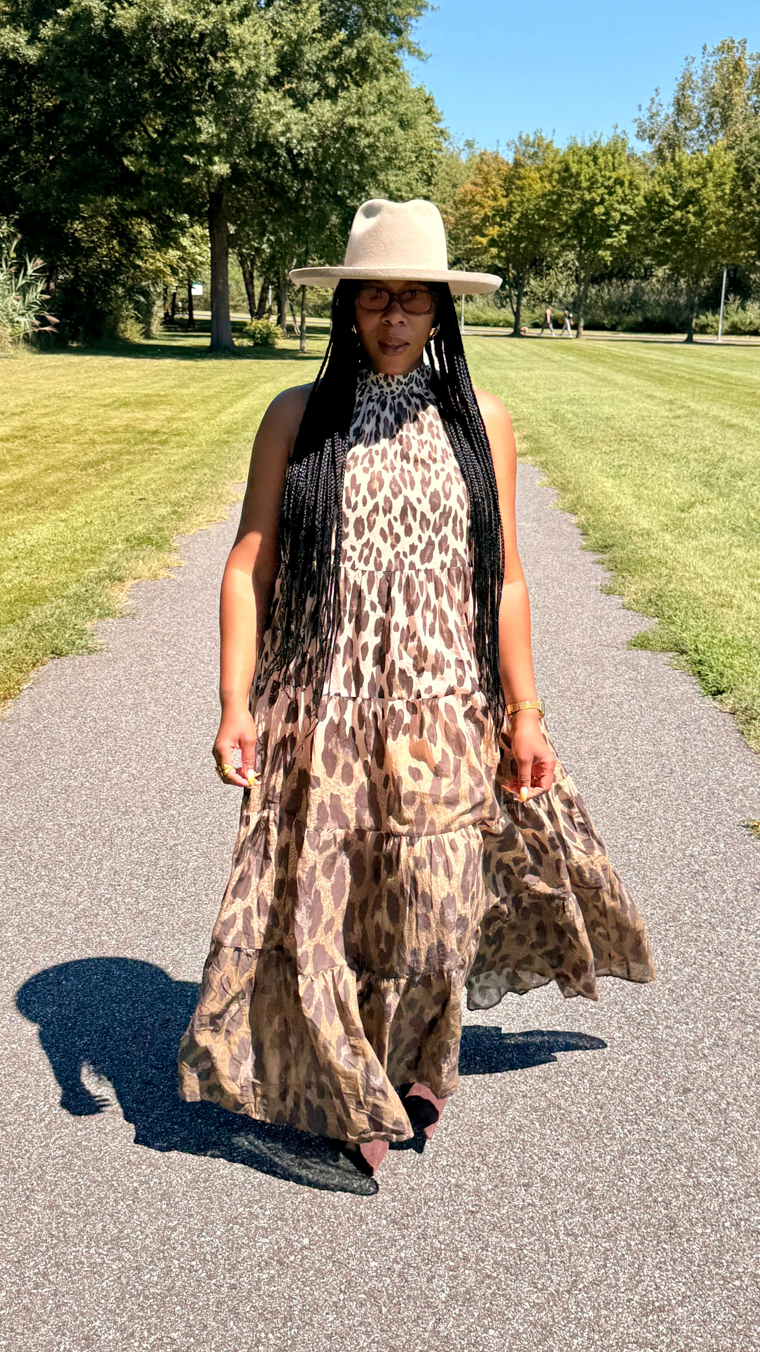 Leopard Tiered Maxi Dress