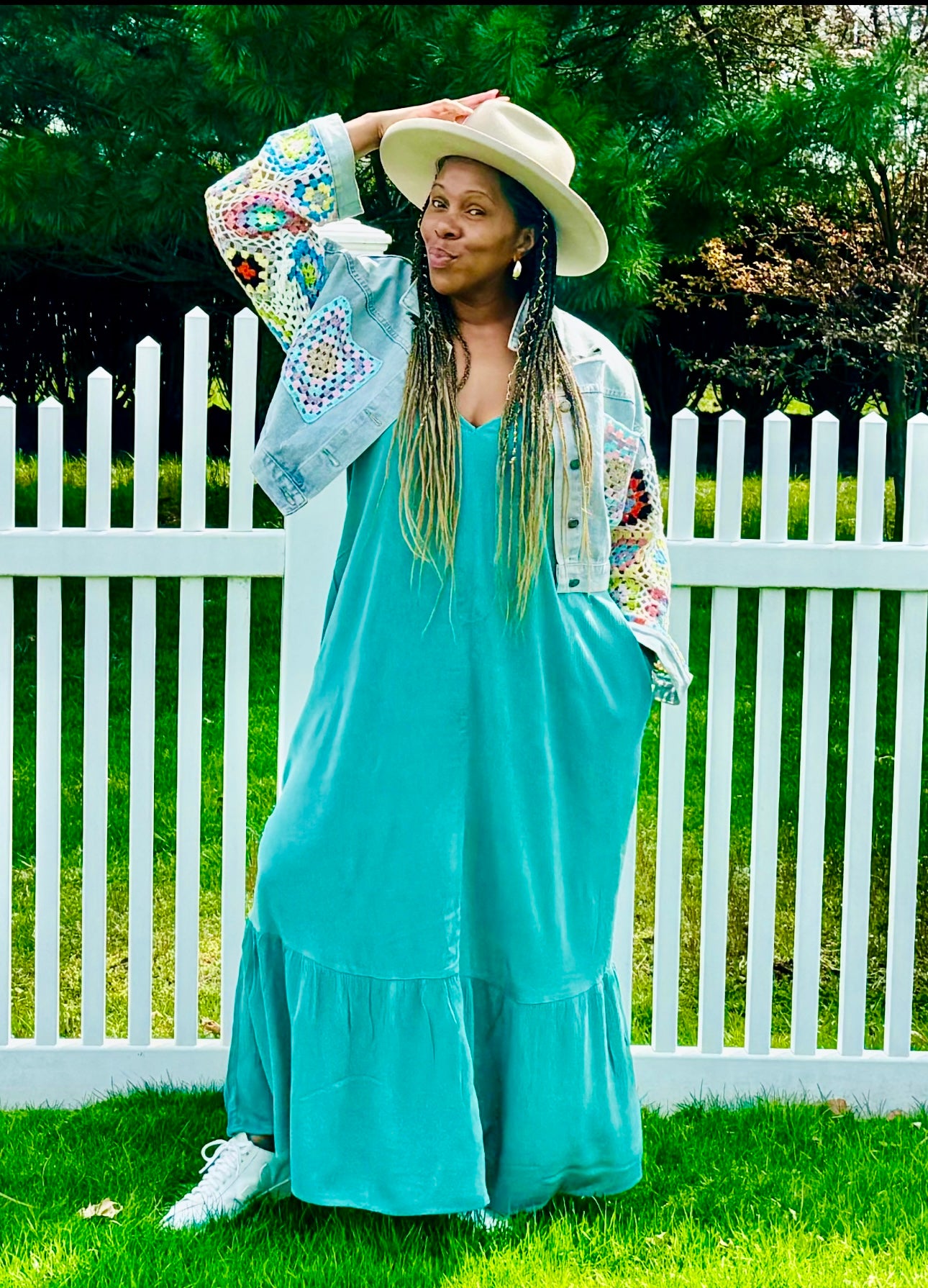 Sleeveless V-Neck Maxi Dress