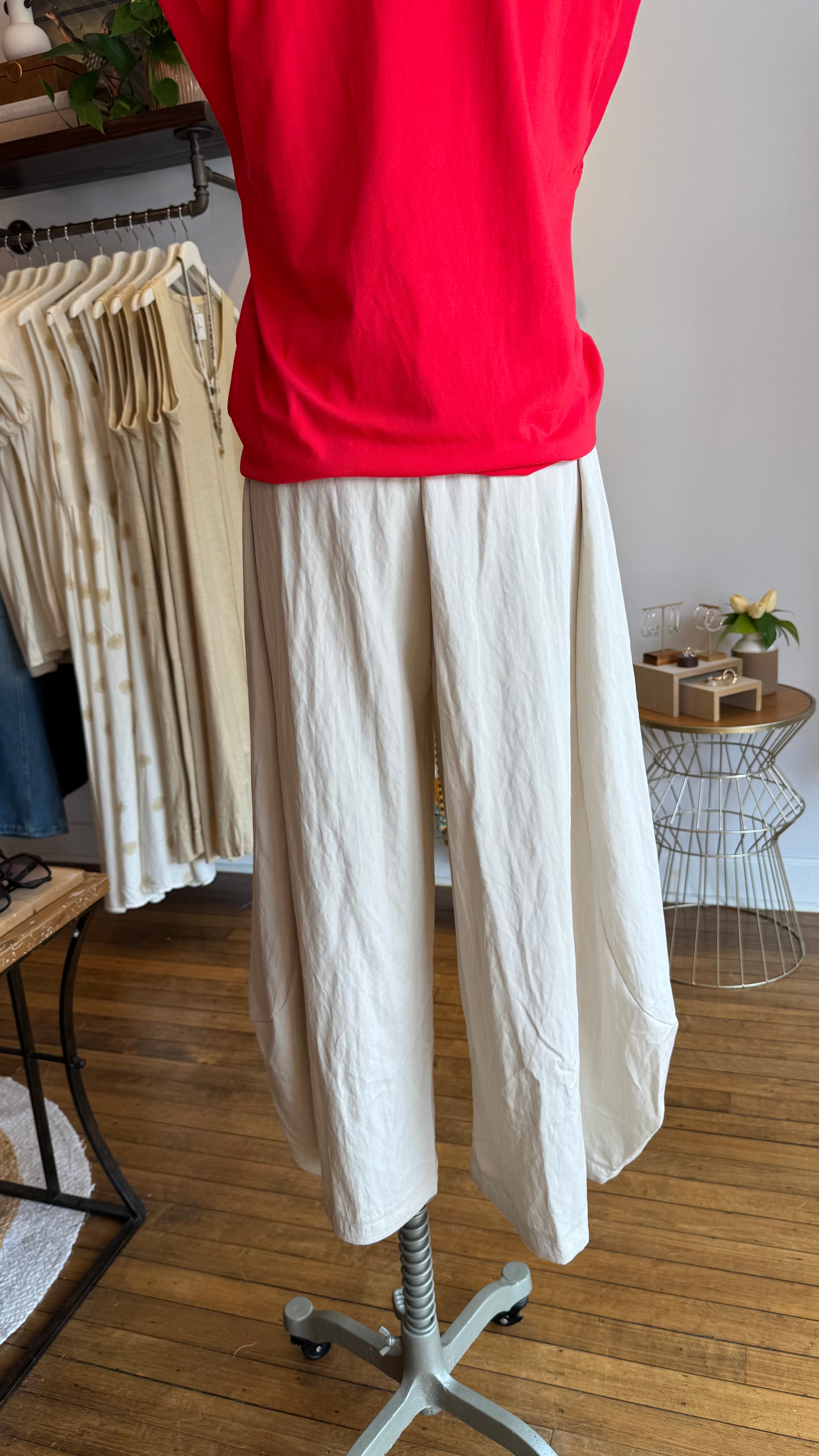 Elastic Waist Balloon Pants