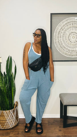 Denim Utility Jumpsuit