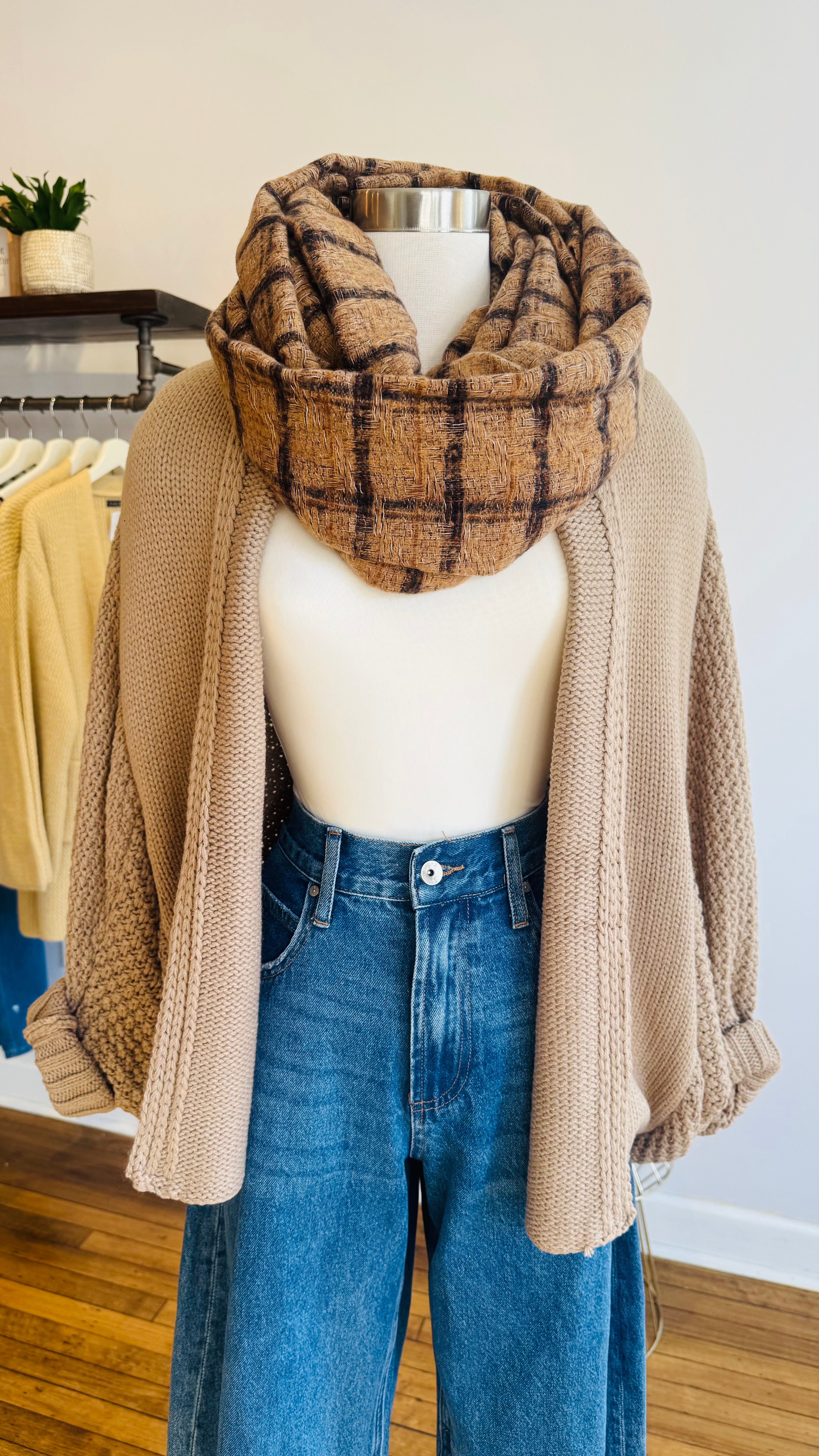 Plaid Infinity Scarf