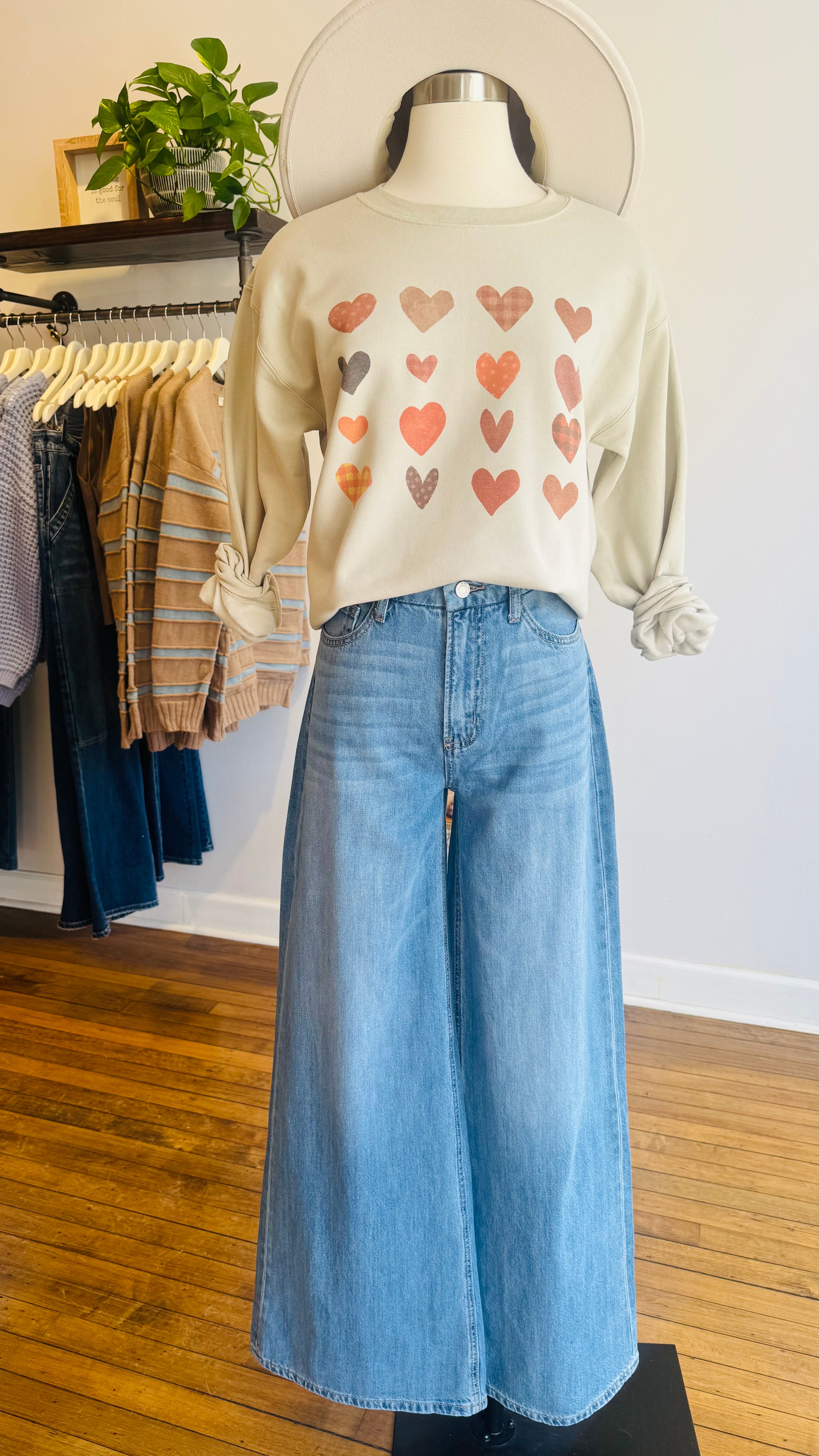 High Rise Wide Leg Jeans