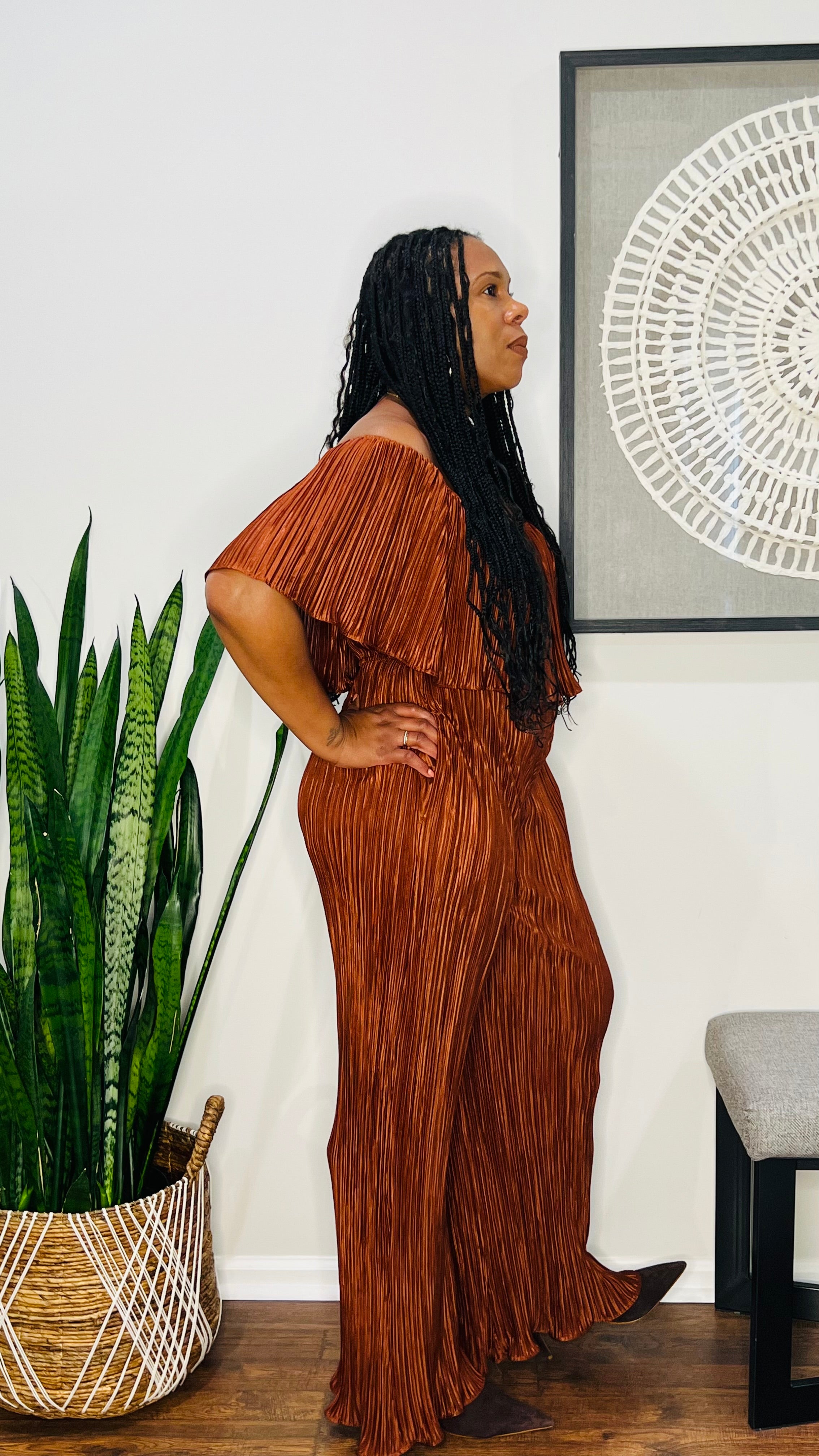 Off Shoulder Jumpsuit