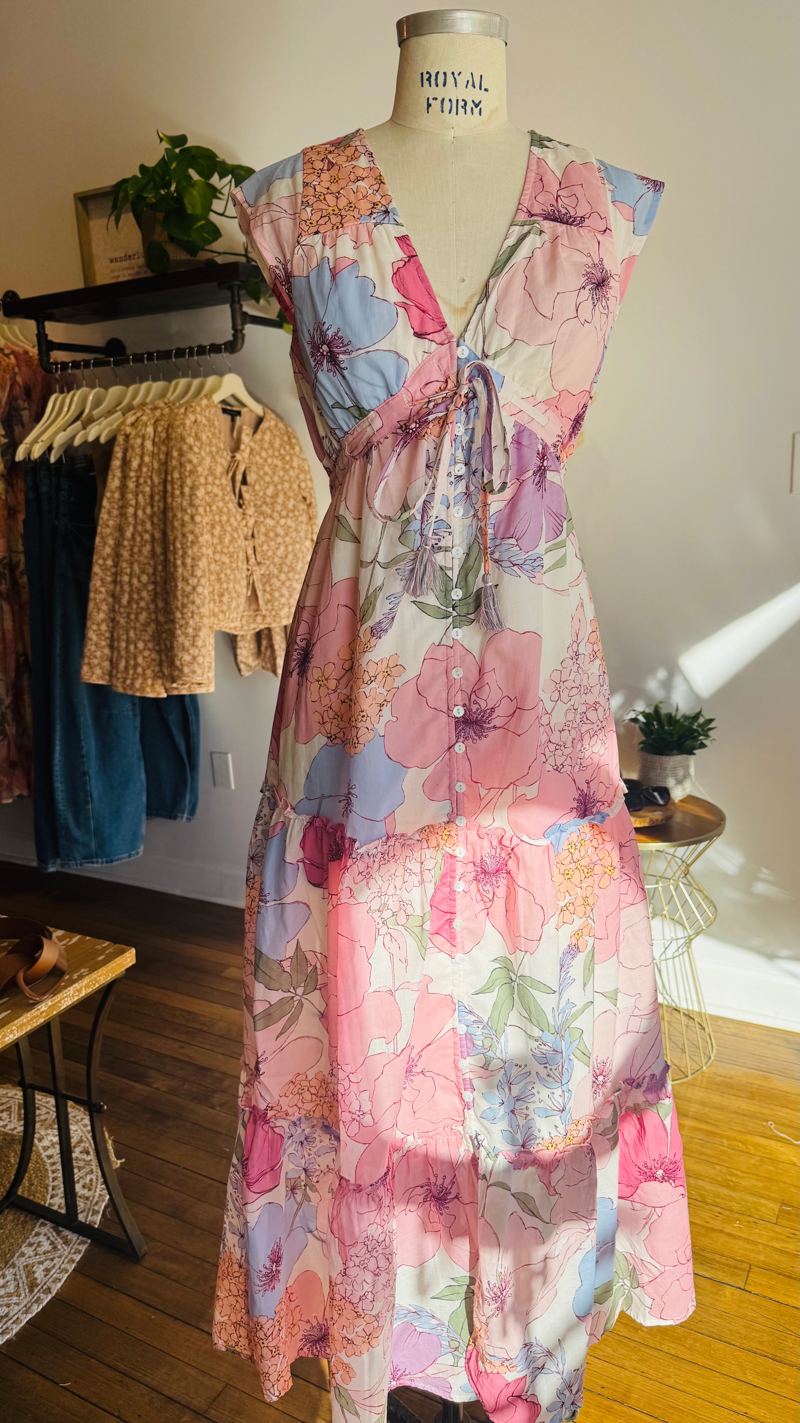 Floral Tiered Maxi Dress