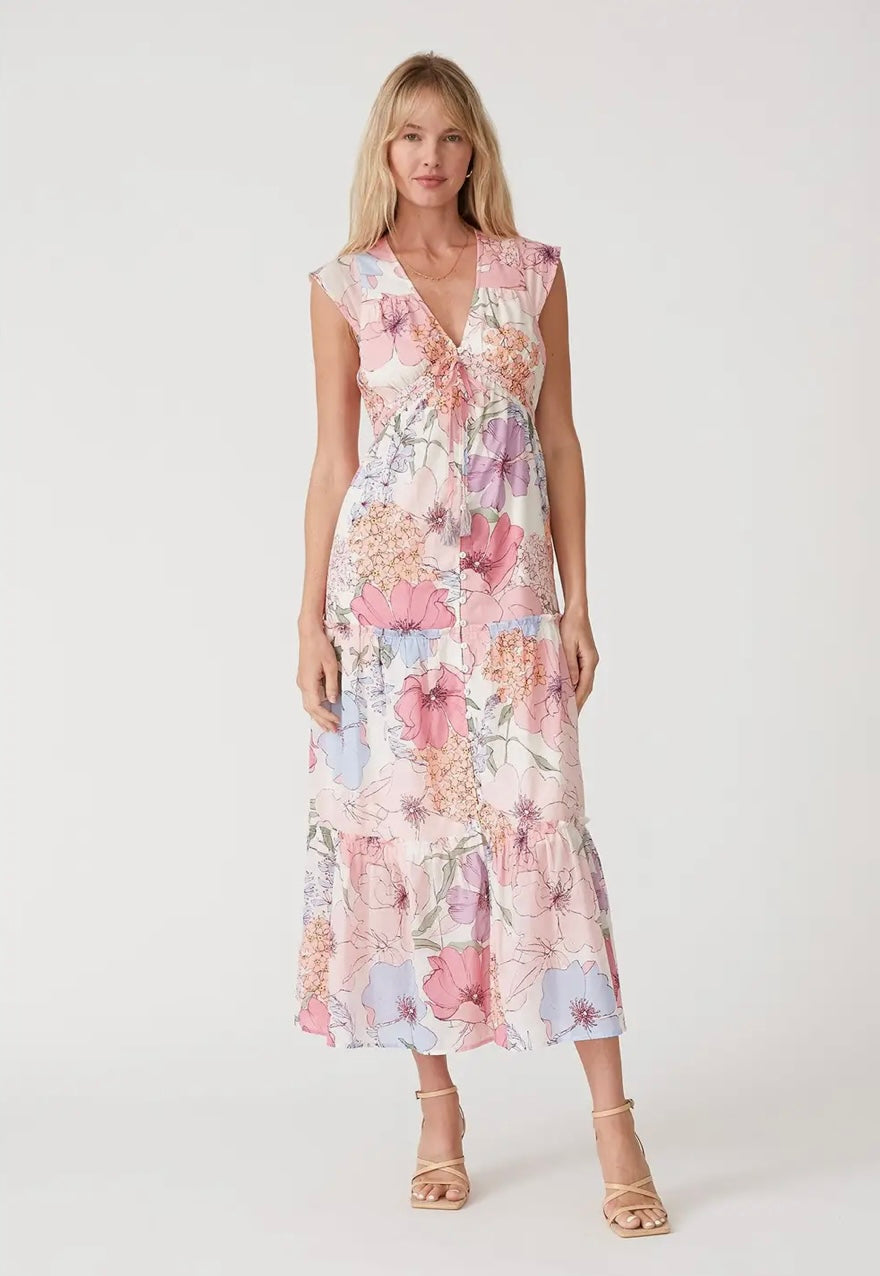 Floral Tiered Maxi Dress