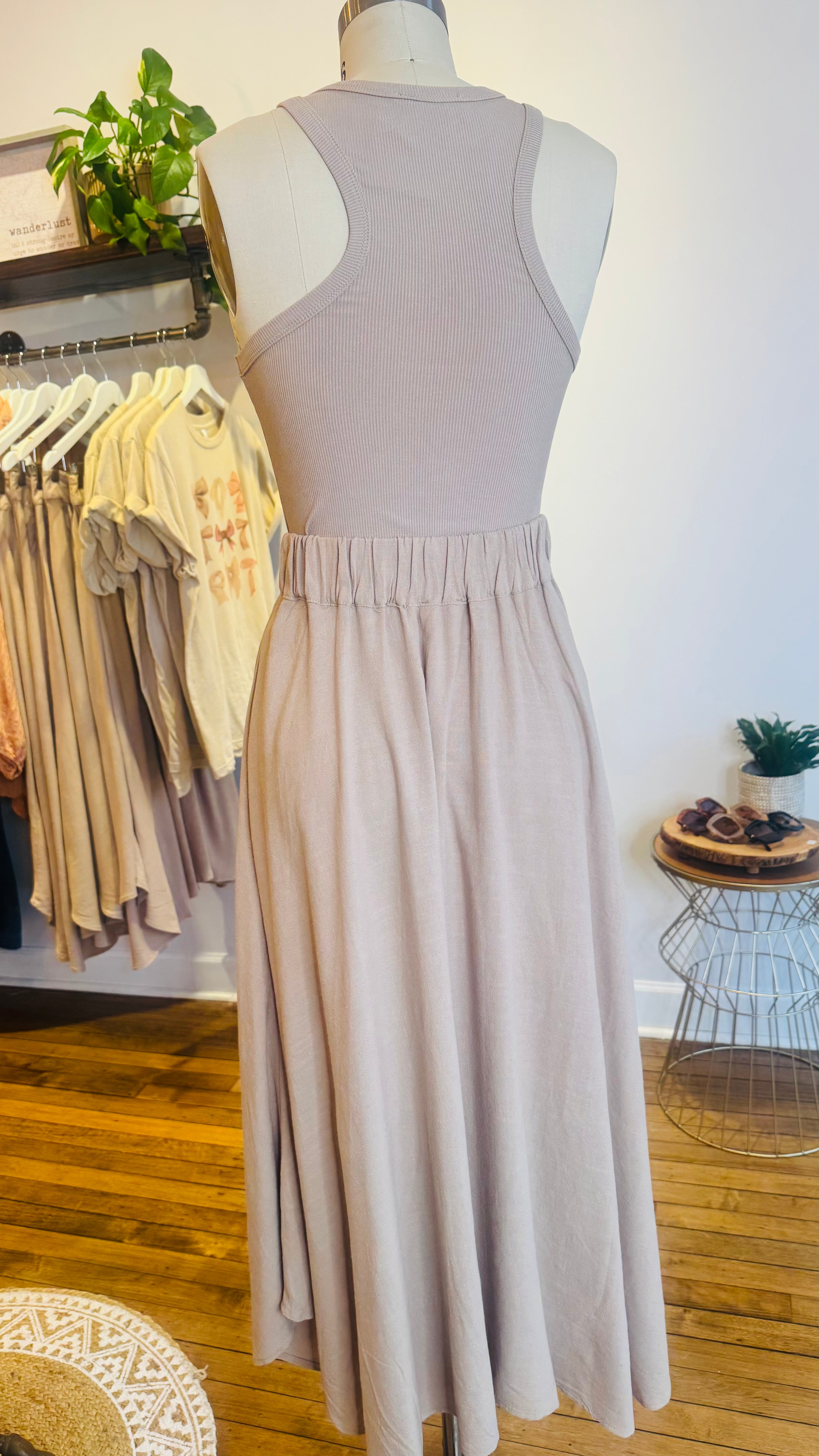 Handkerchief Linen Maxi Skirt