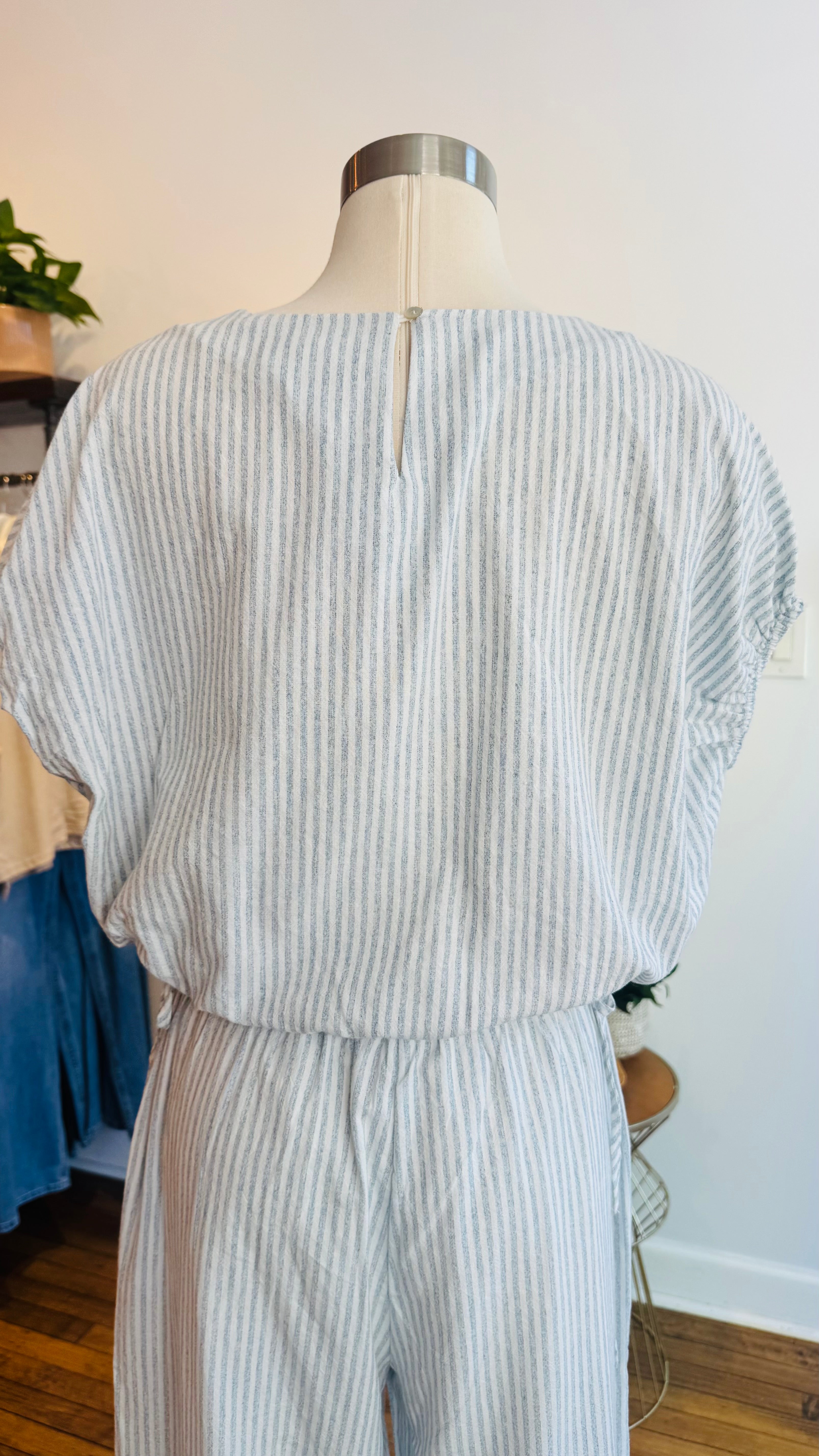 Striped Linen Top