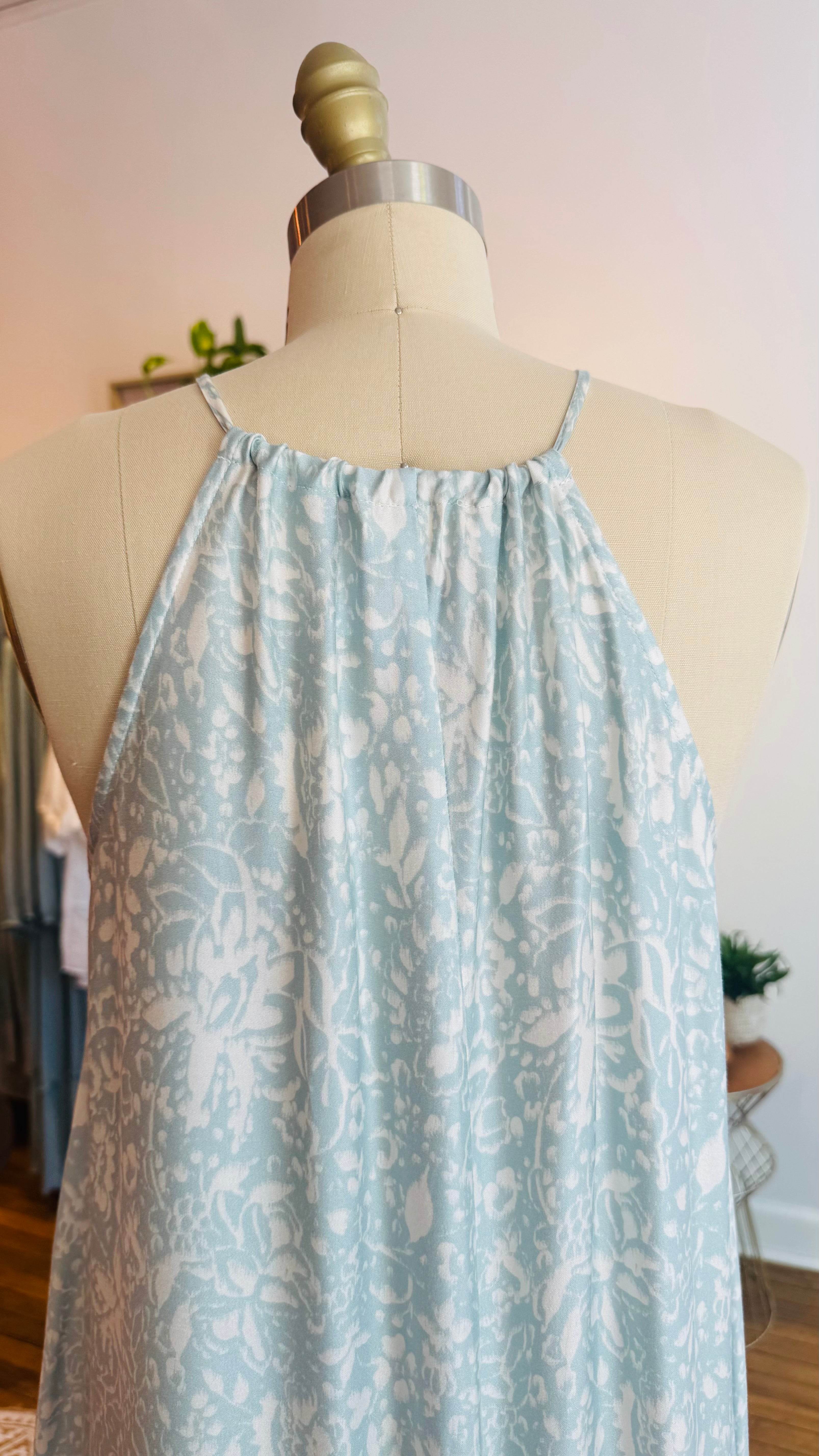 Halter Spaghetti Strap Maxi Dress