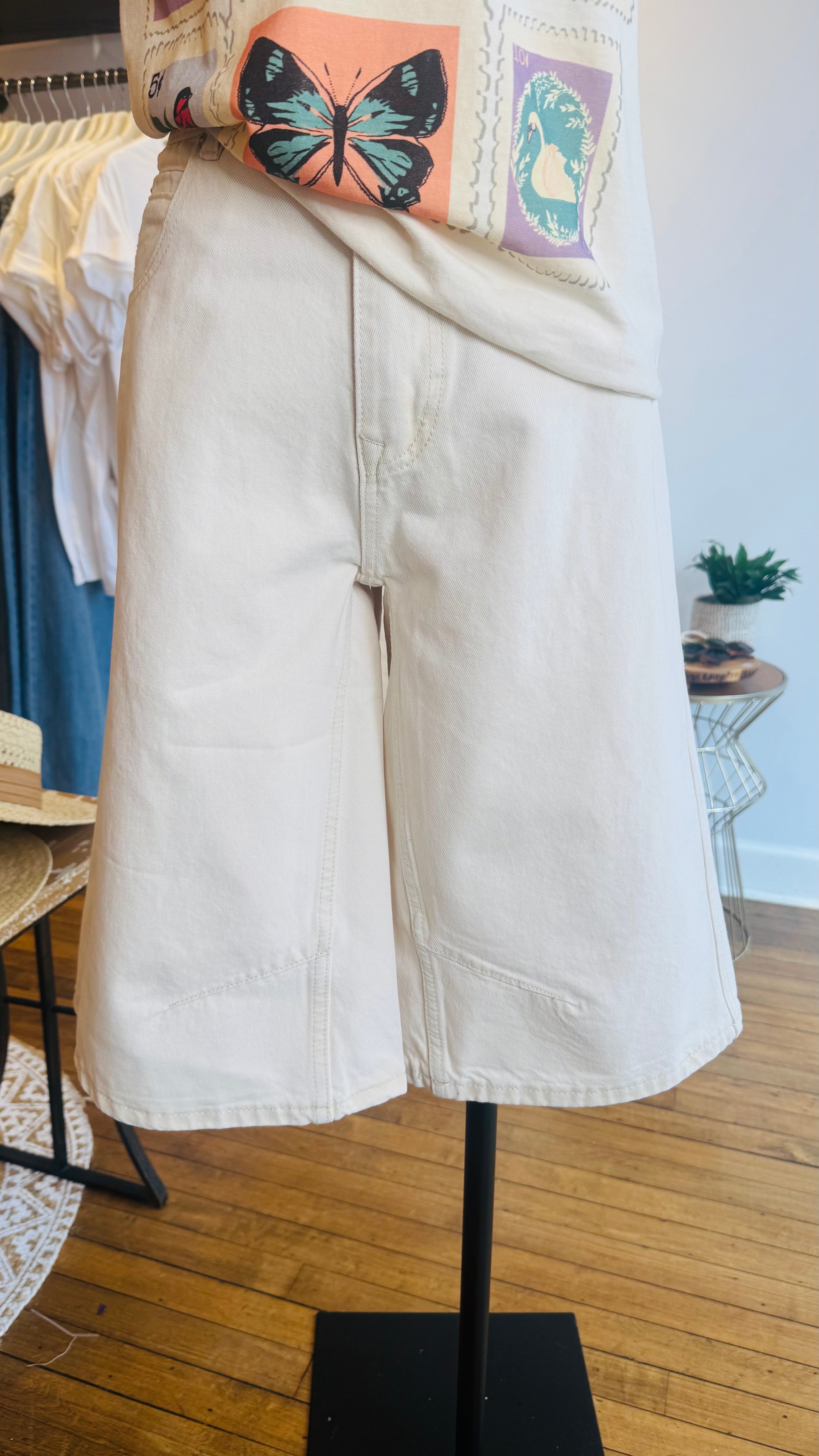 Denim Bermuda Shorts