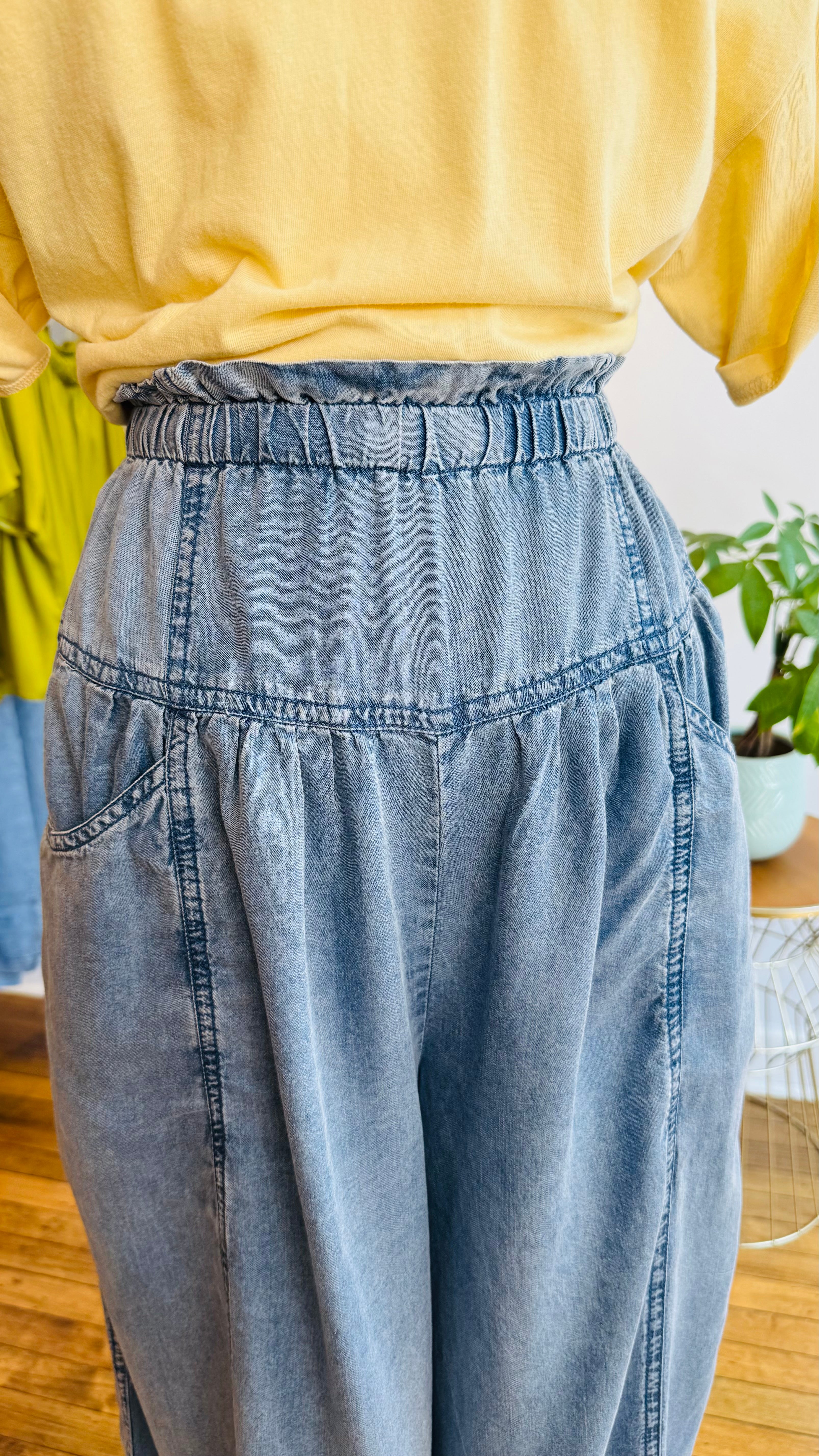 Tencel Wide-Leg Pant