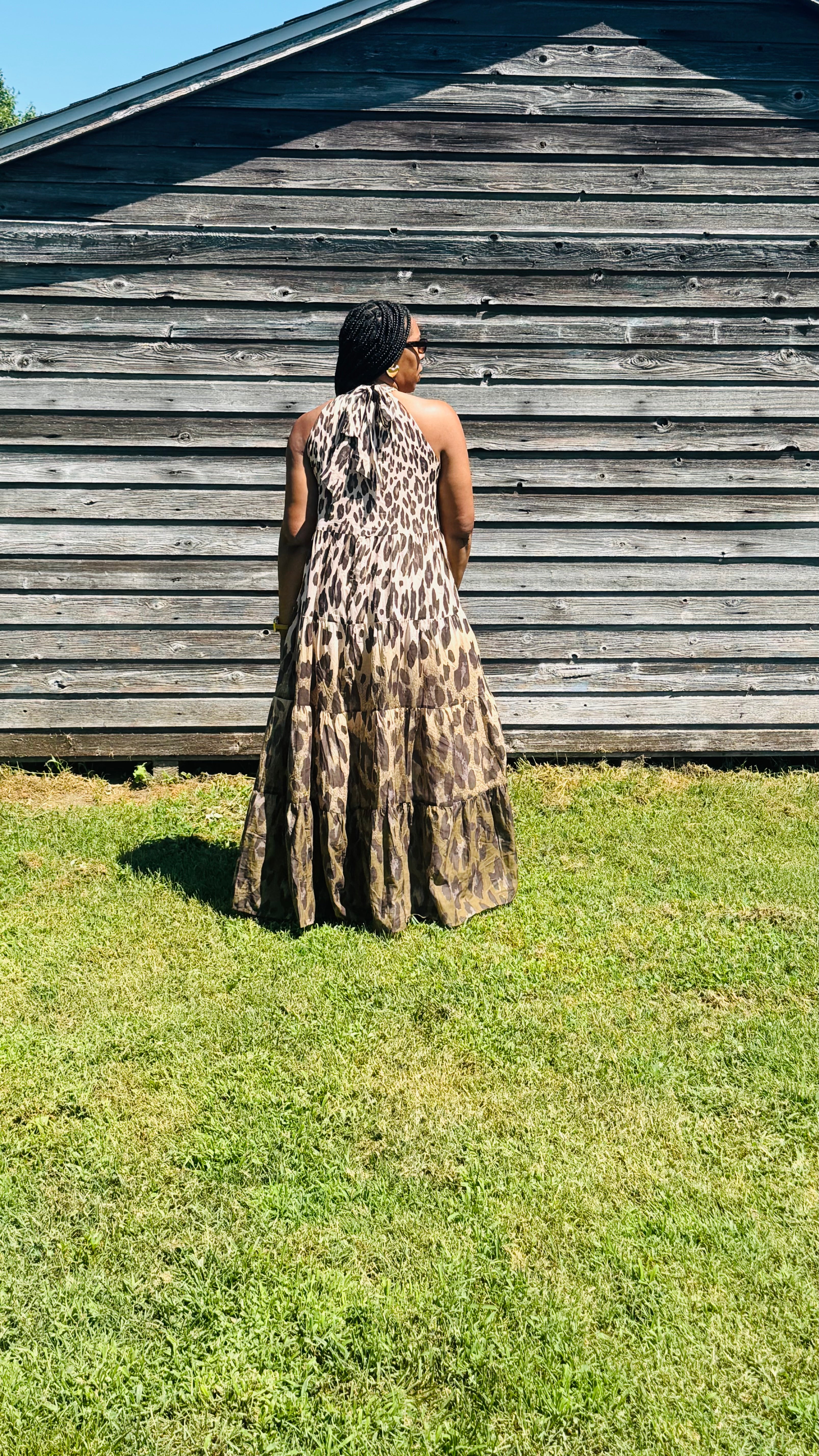 Leopard Tiered Maxi Dress