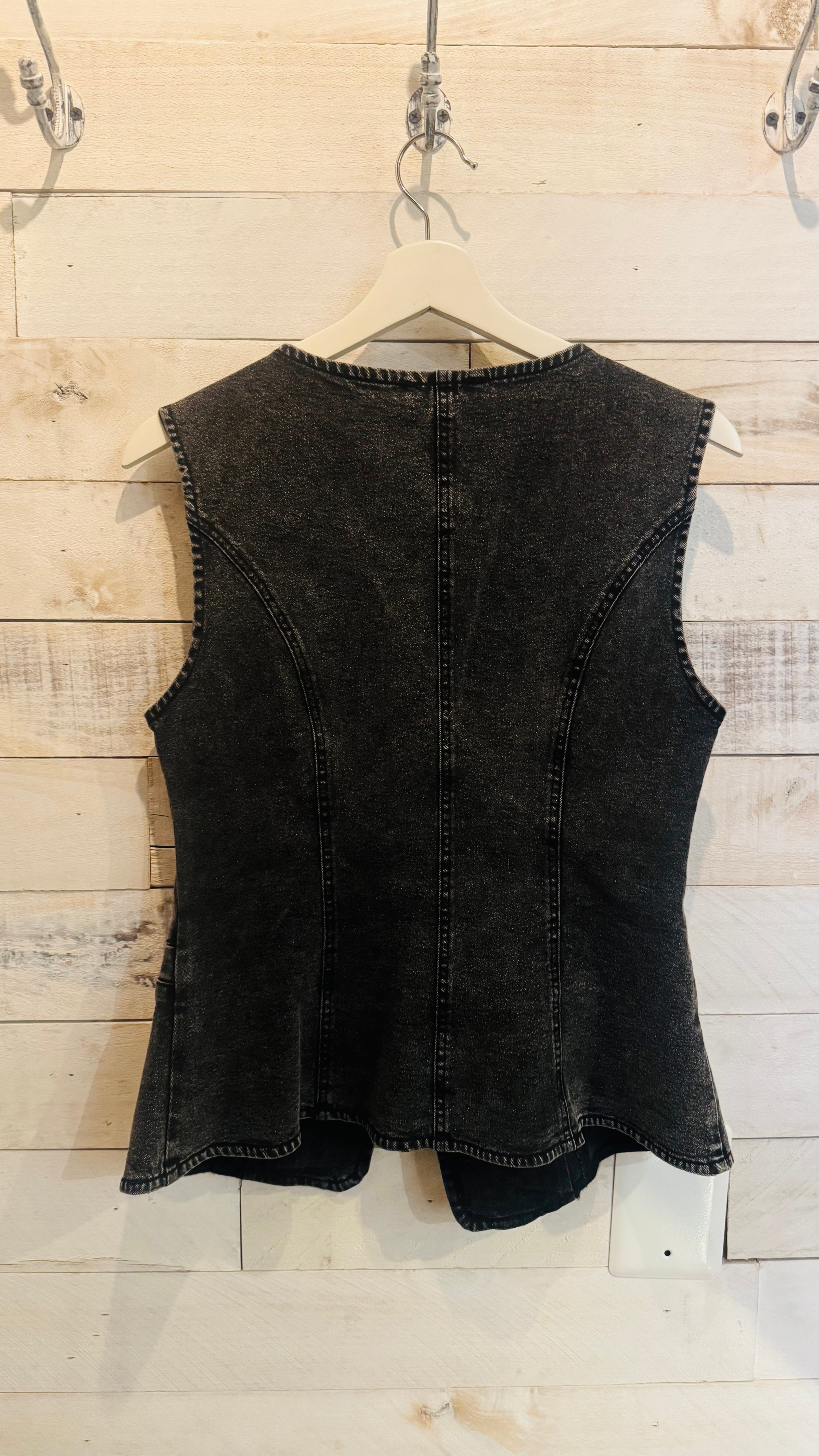 Vintage Wash Denim Vest