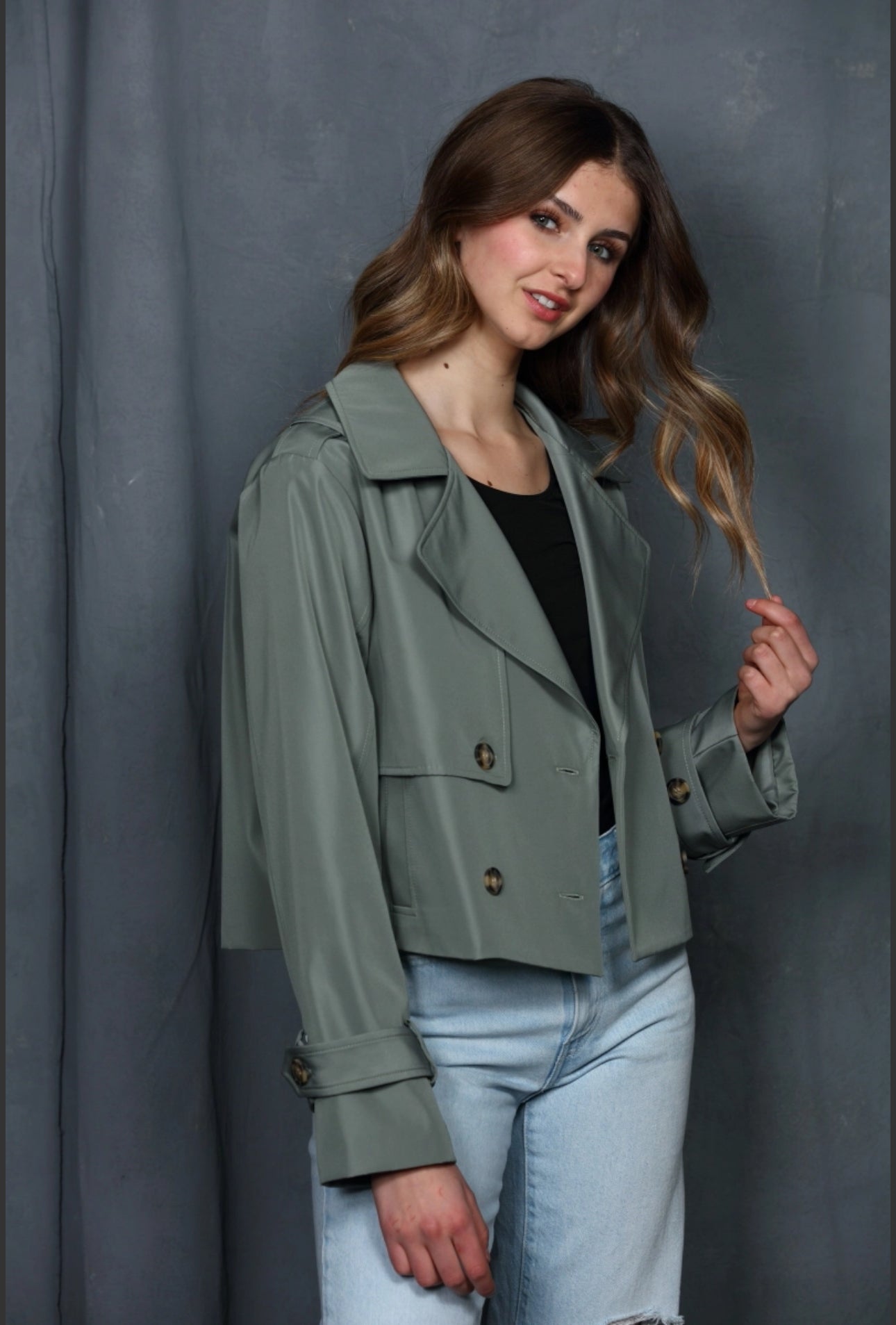 Classic Cropped Trench