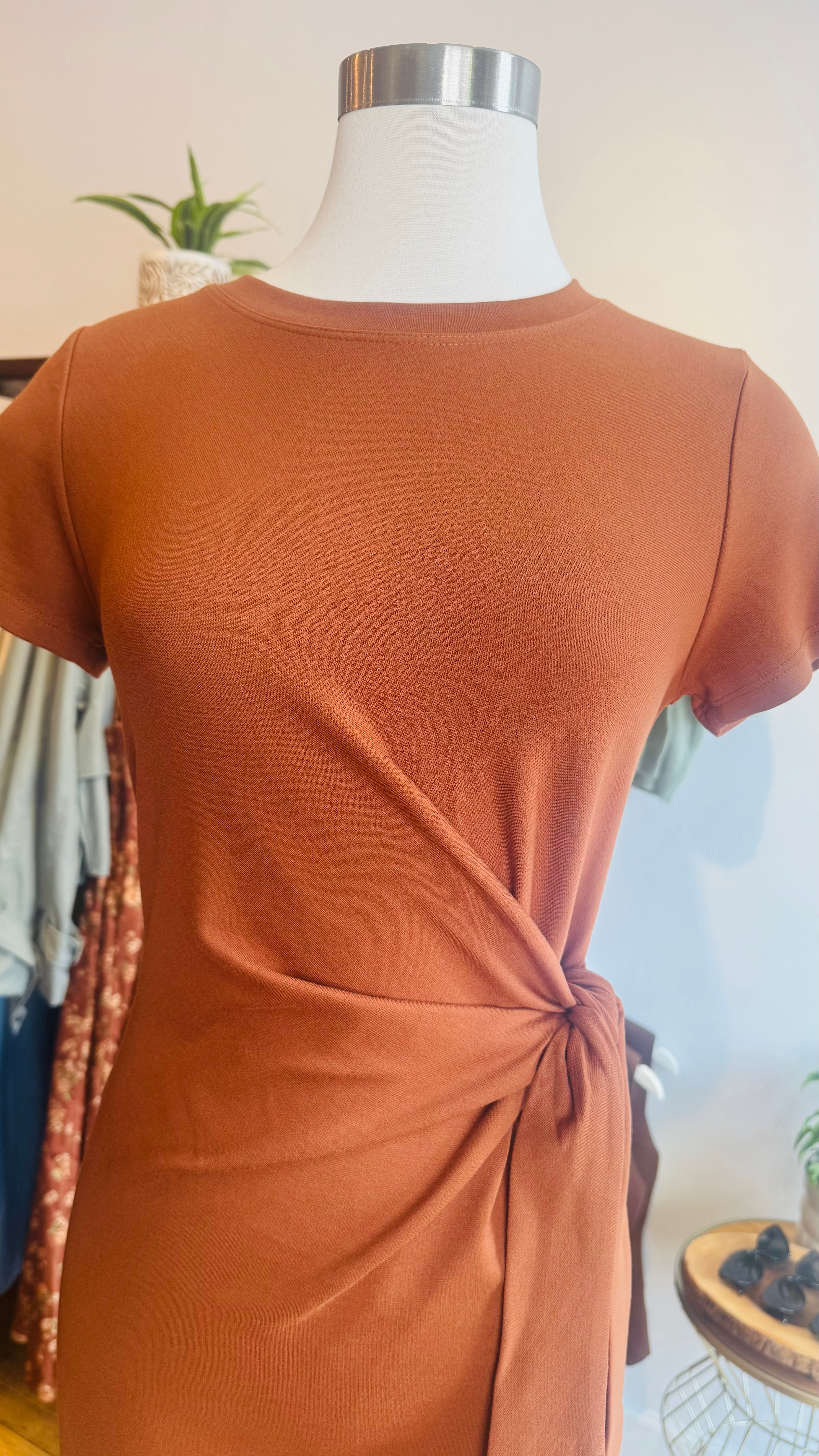 Tie Front Midi Dress