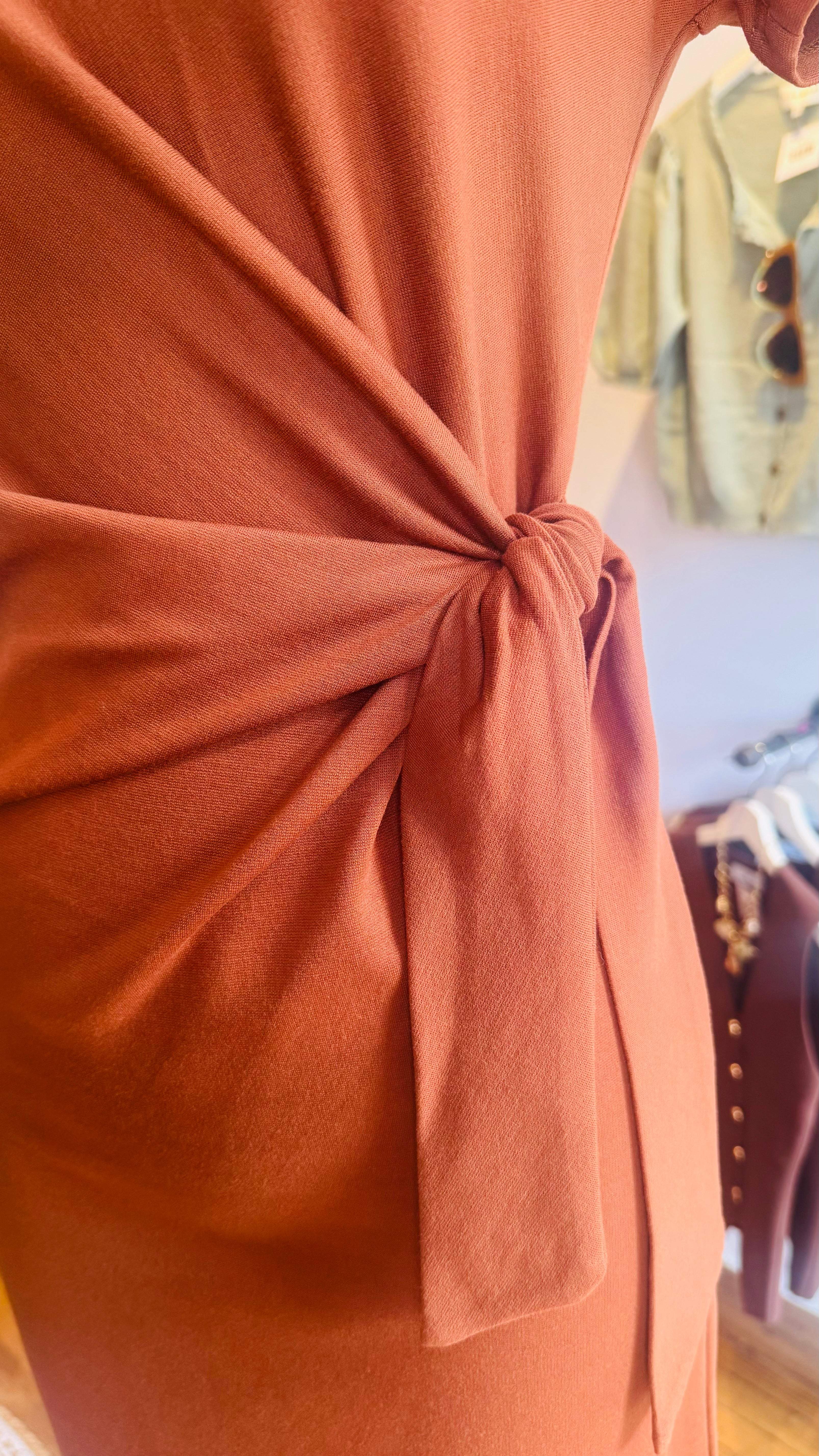 Tie Front Midi Dress