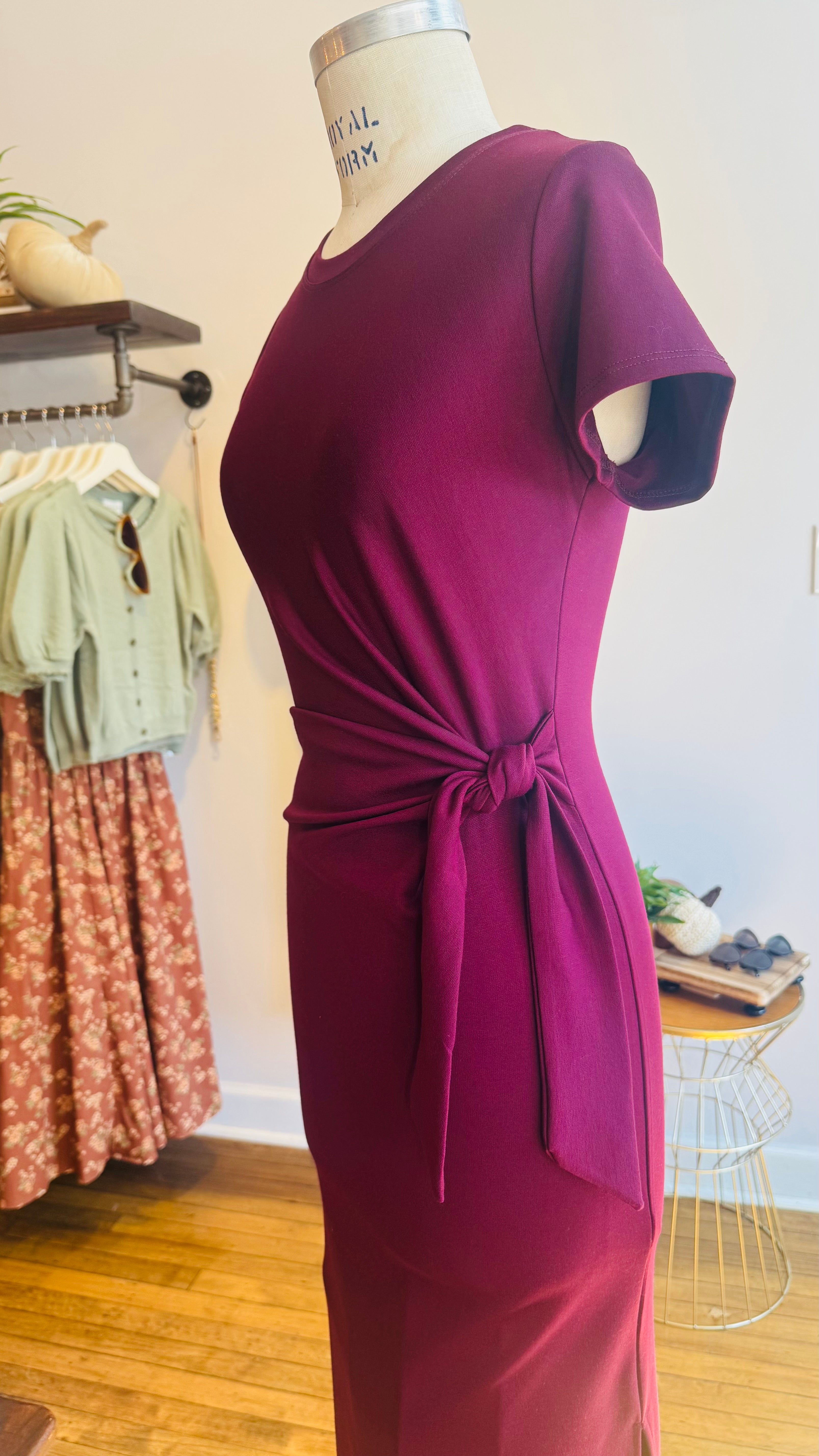 Tie Front Midi Dress