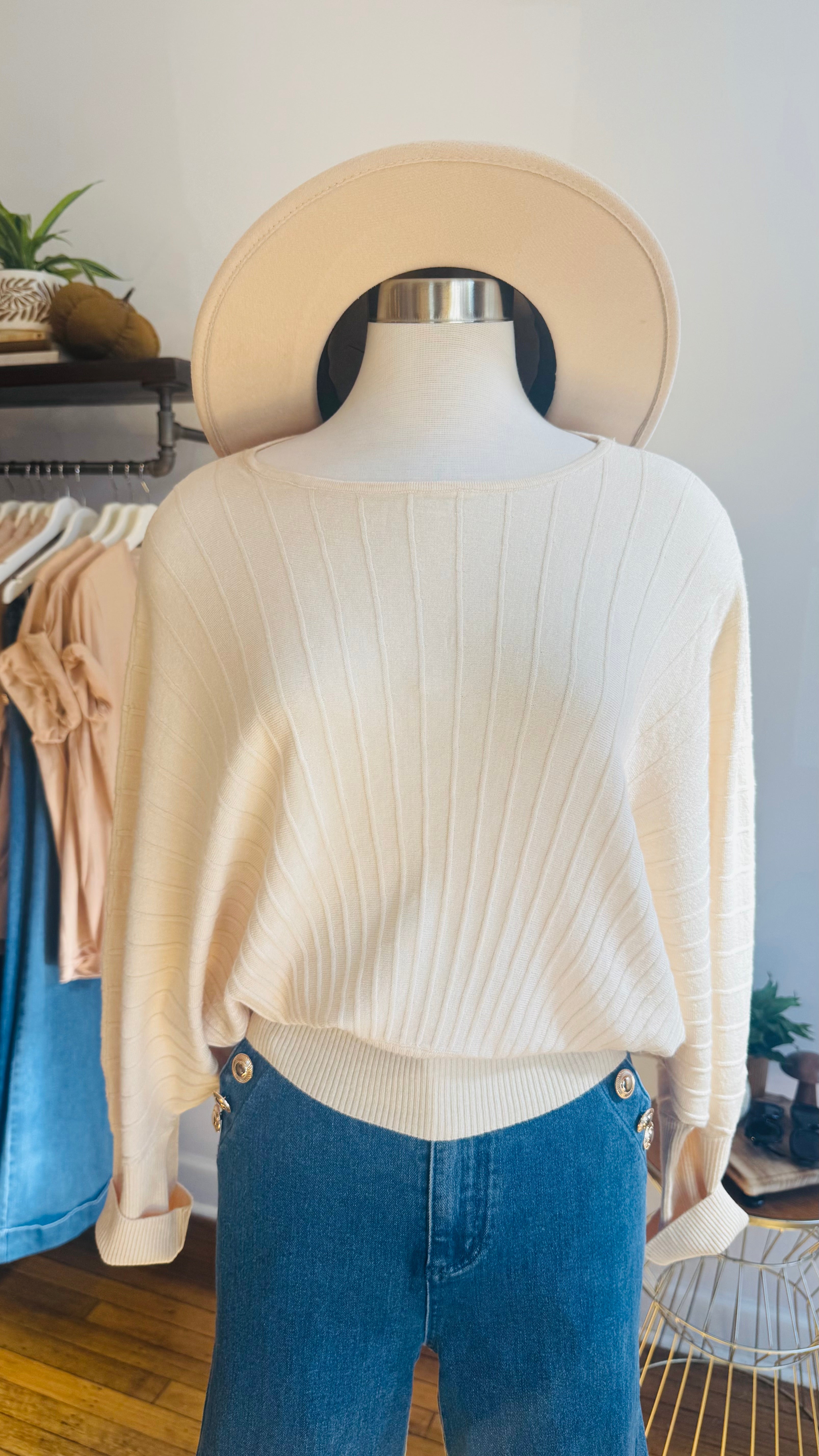 Ribbed Pullover Sweater