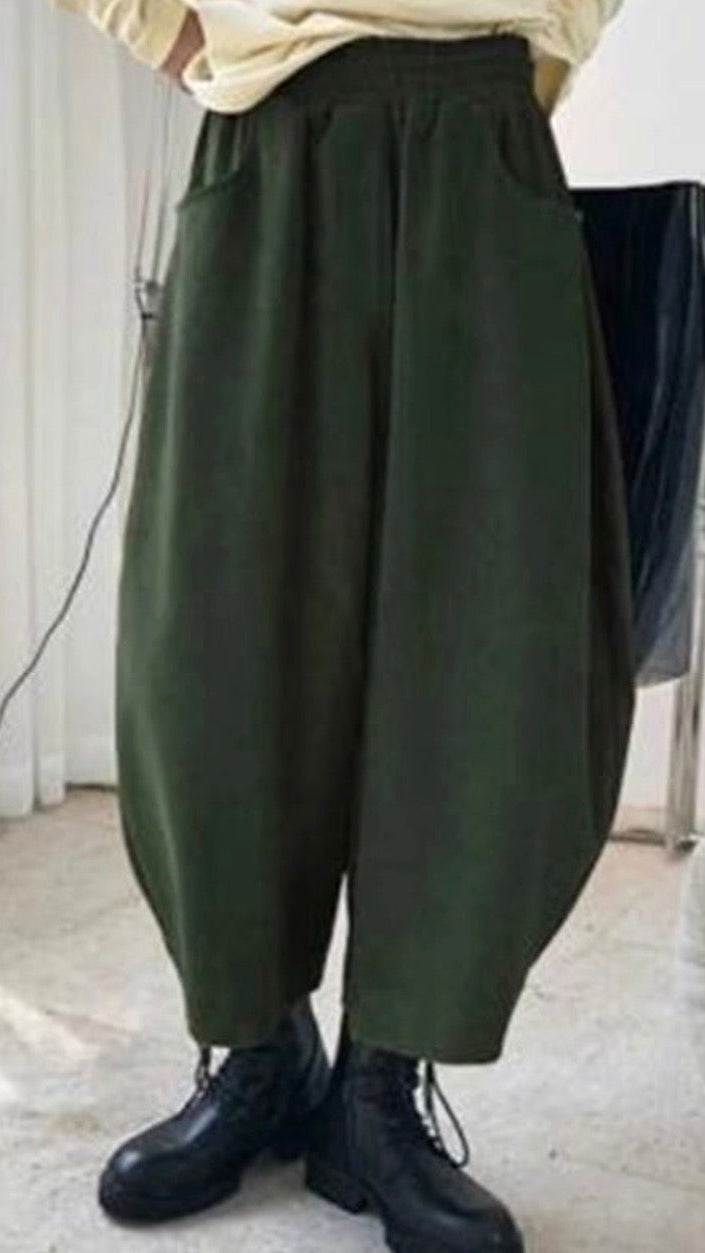 Cropped Barrel Pants