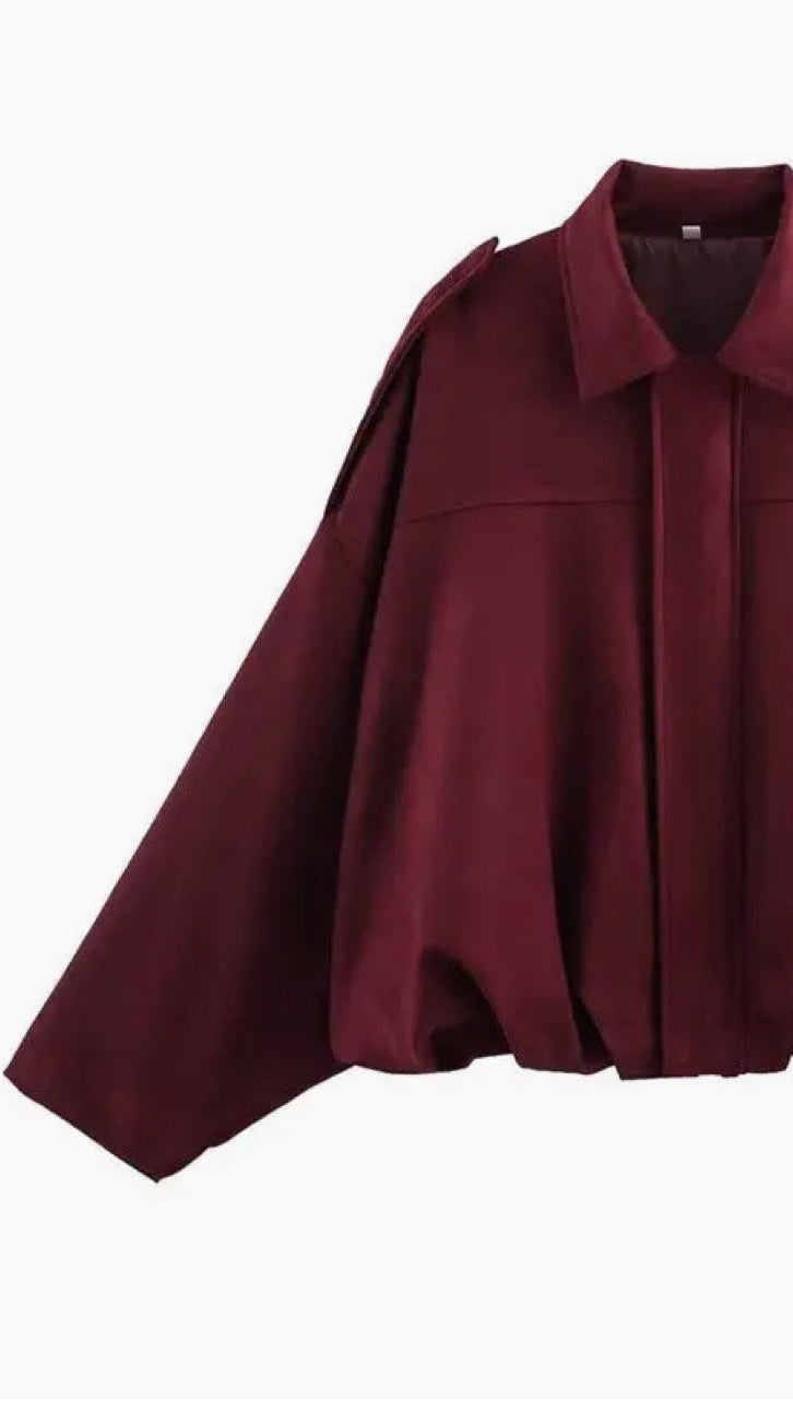 Suede Oversized Jacket