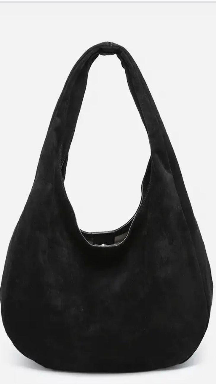 Suede Hobo Bag