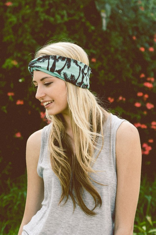 Palm Tree Twisted Headband
