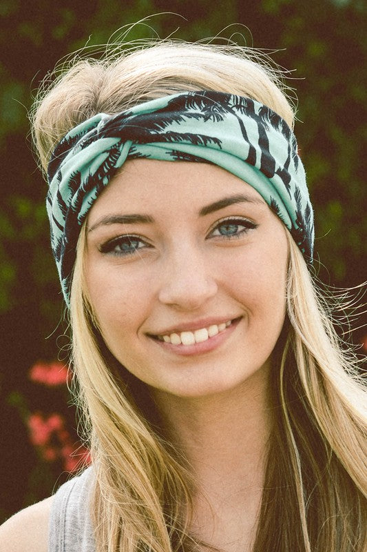 Palm Tree Twisted Headband