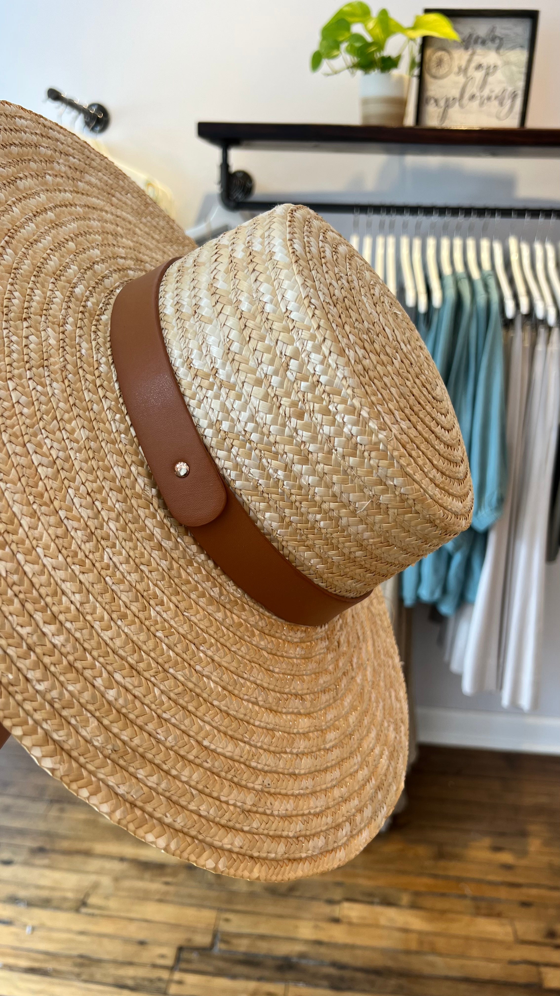 Wide Brim Straw Hat