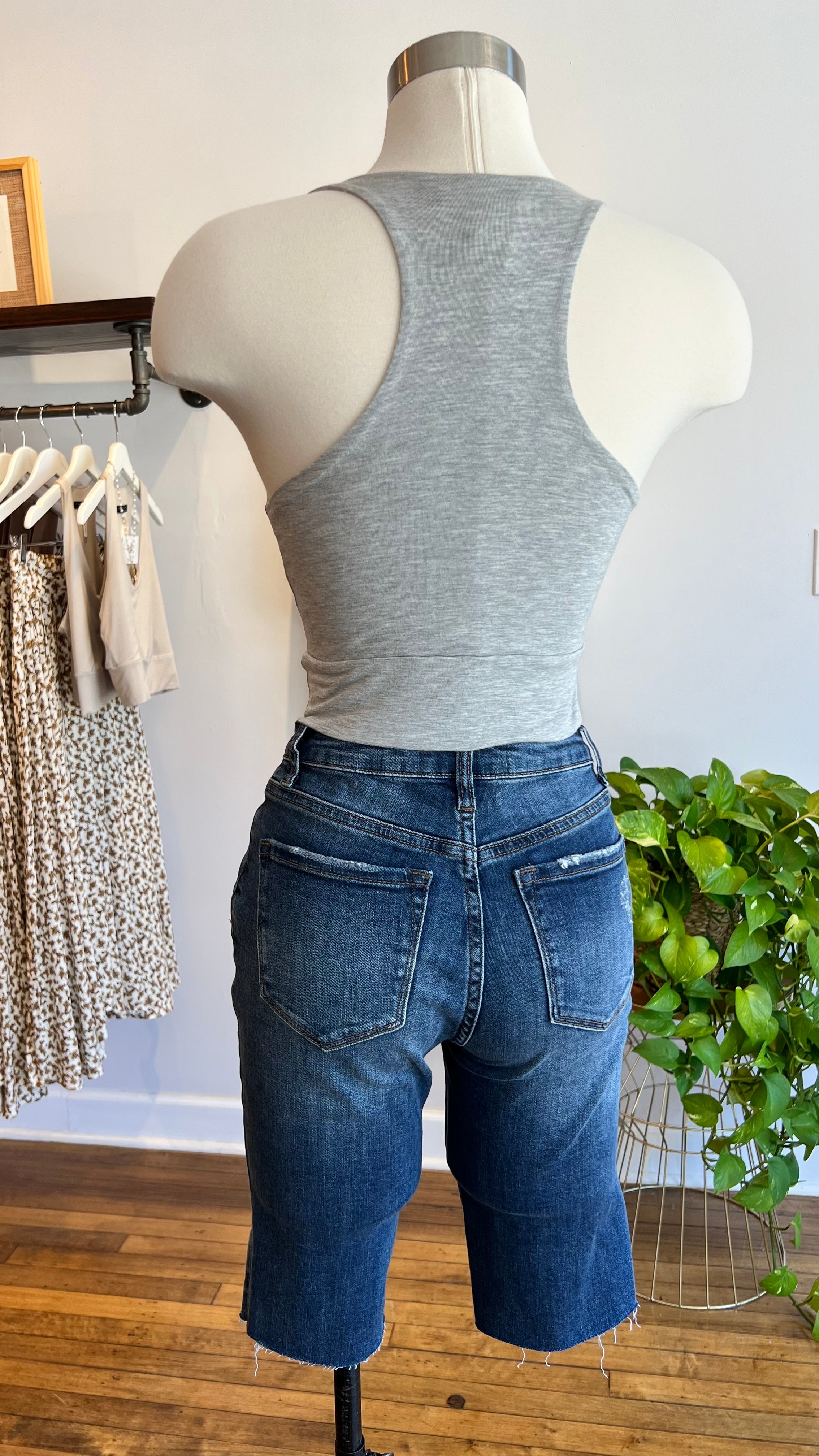 Double Layered Crop Tank Top