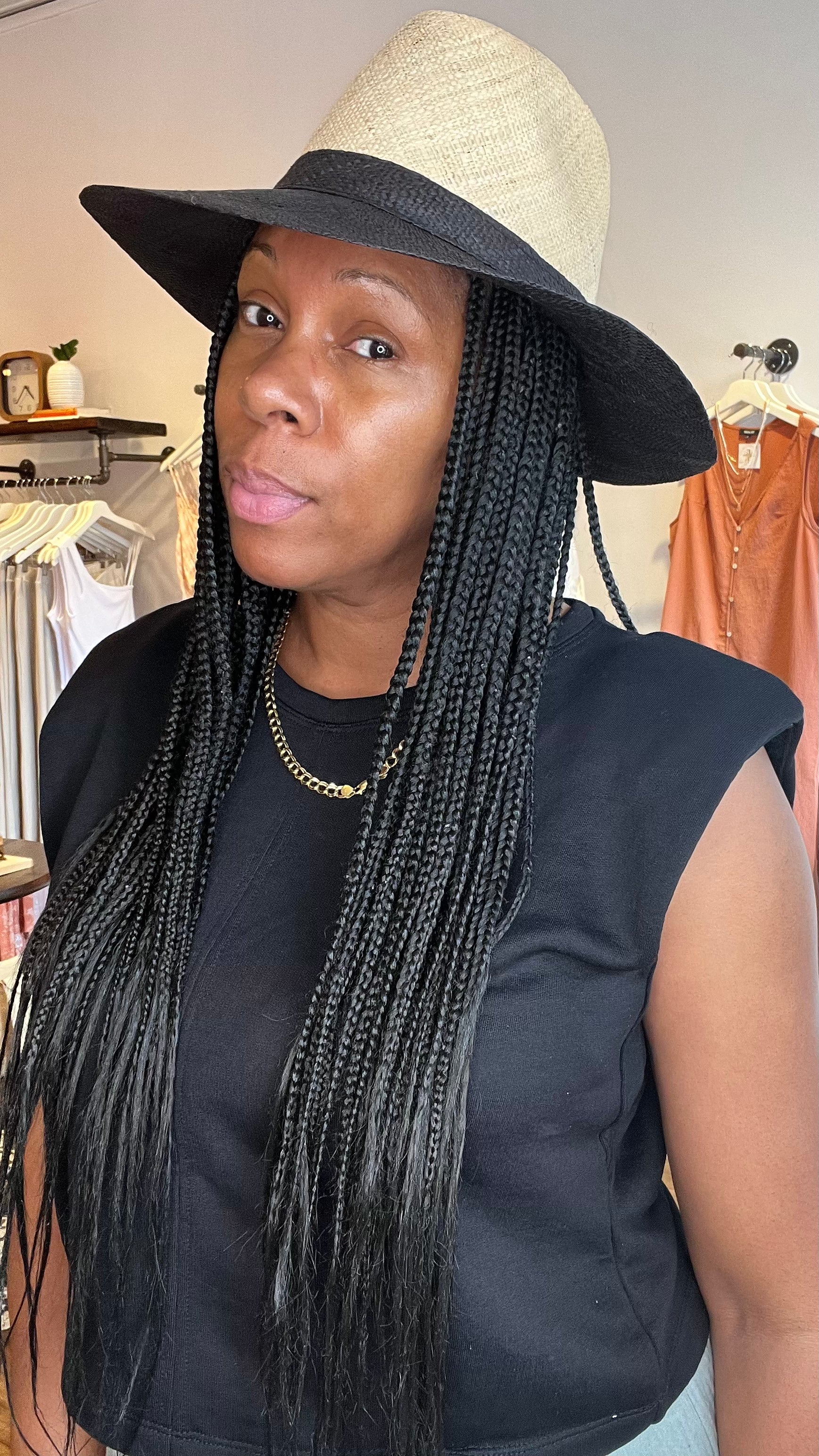 Two-Tone Panama Hat