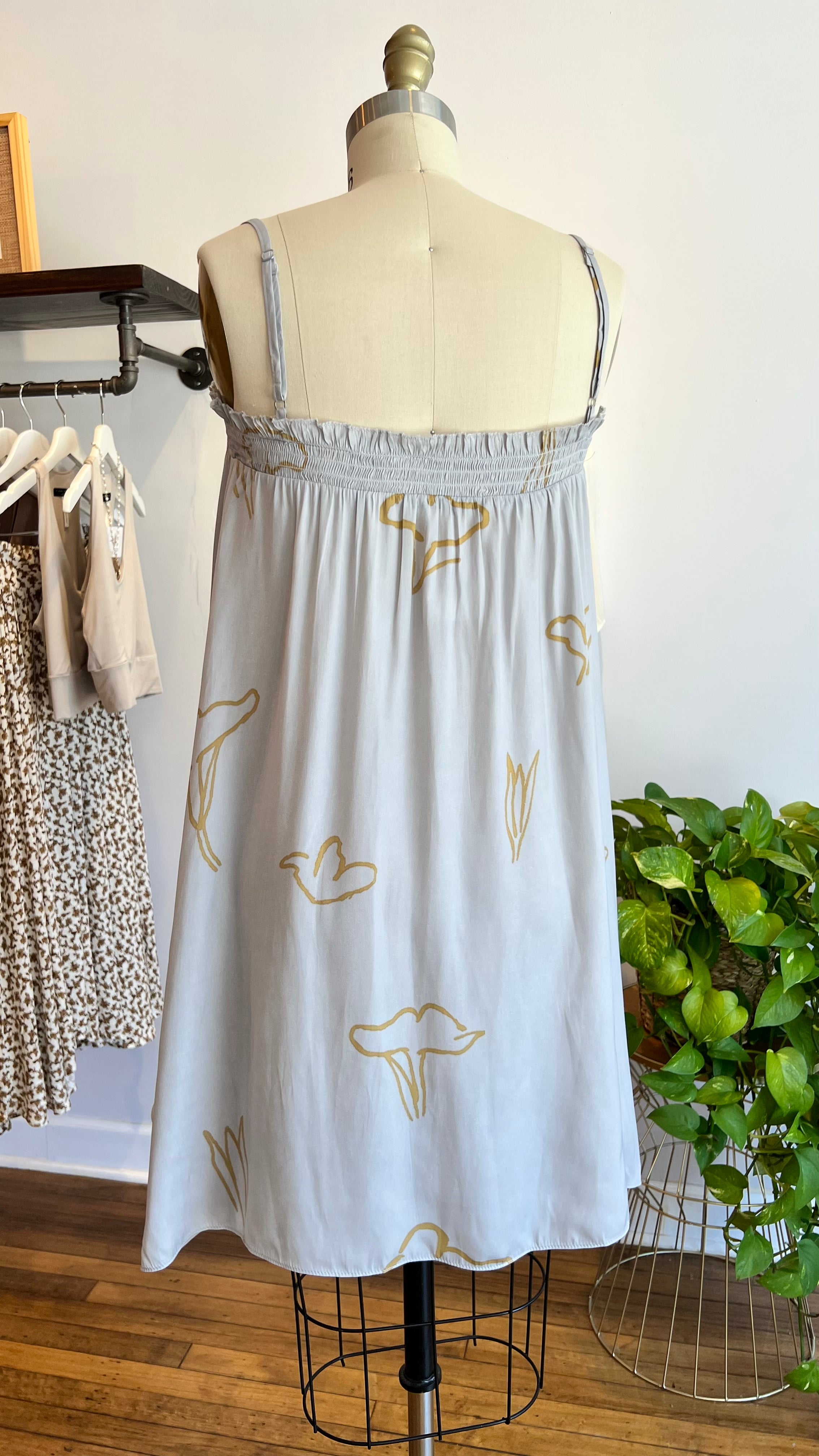 Painted Flower Mini Dress