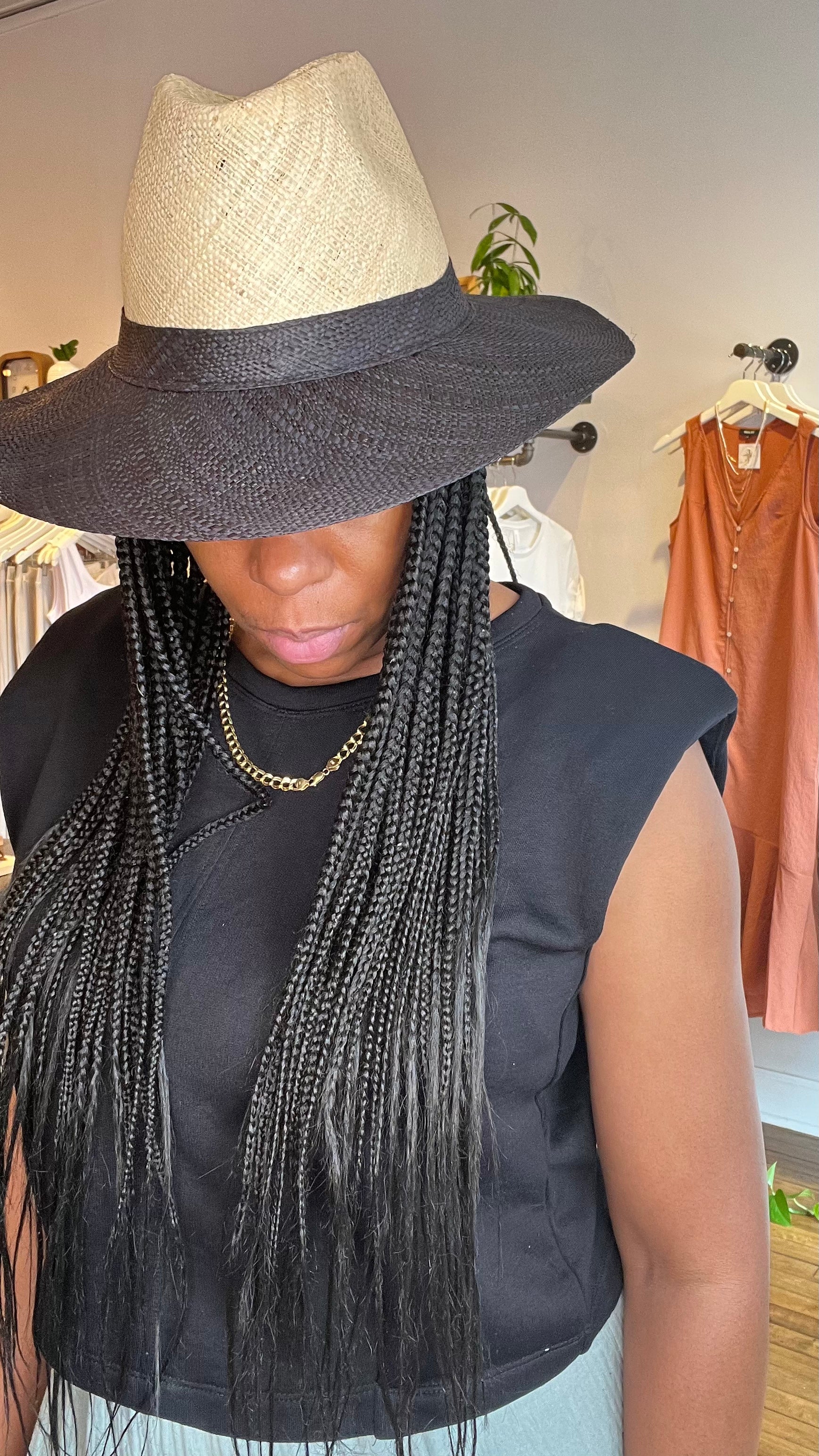 Two-Tone Panama Hat