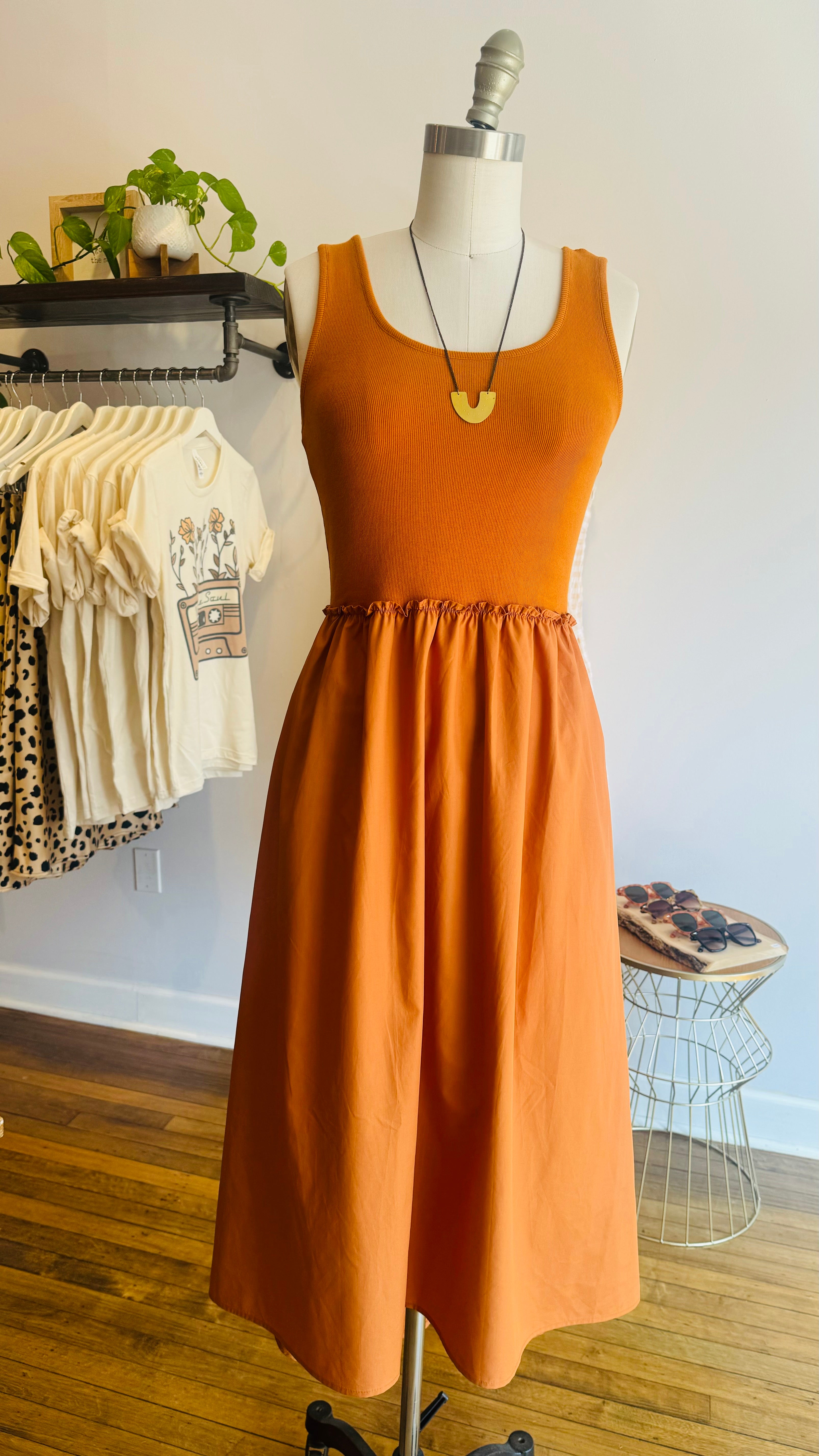 Sleeveless High Low Dress
