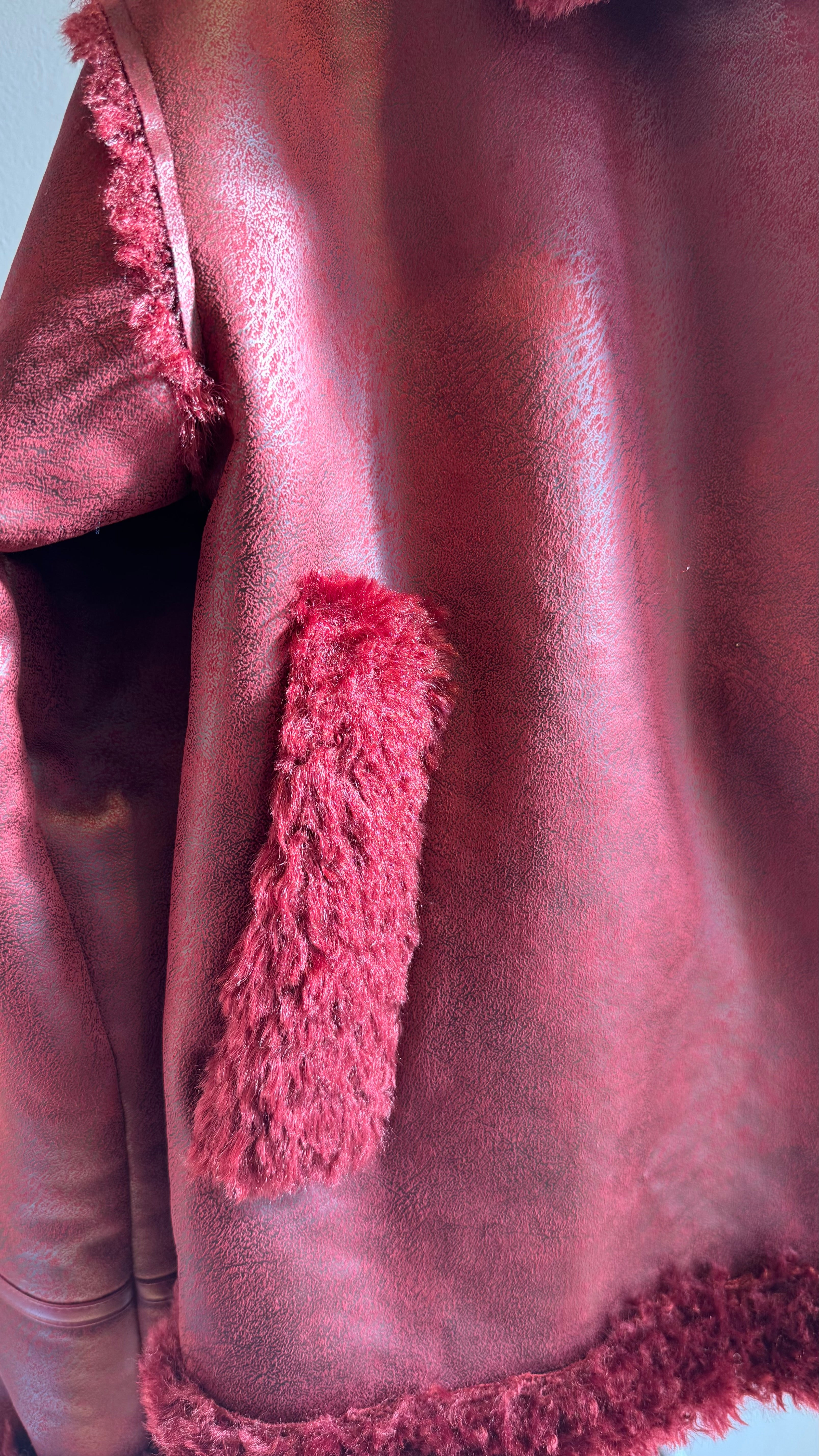 Shearling-Lined Moto Jacket