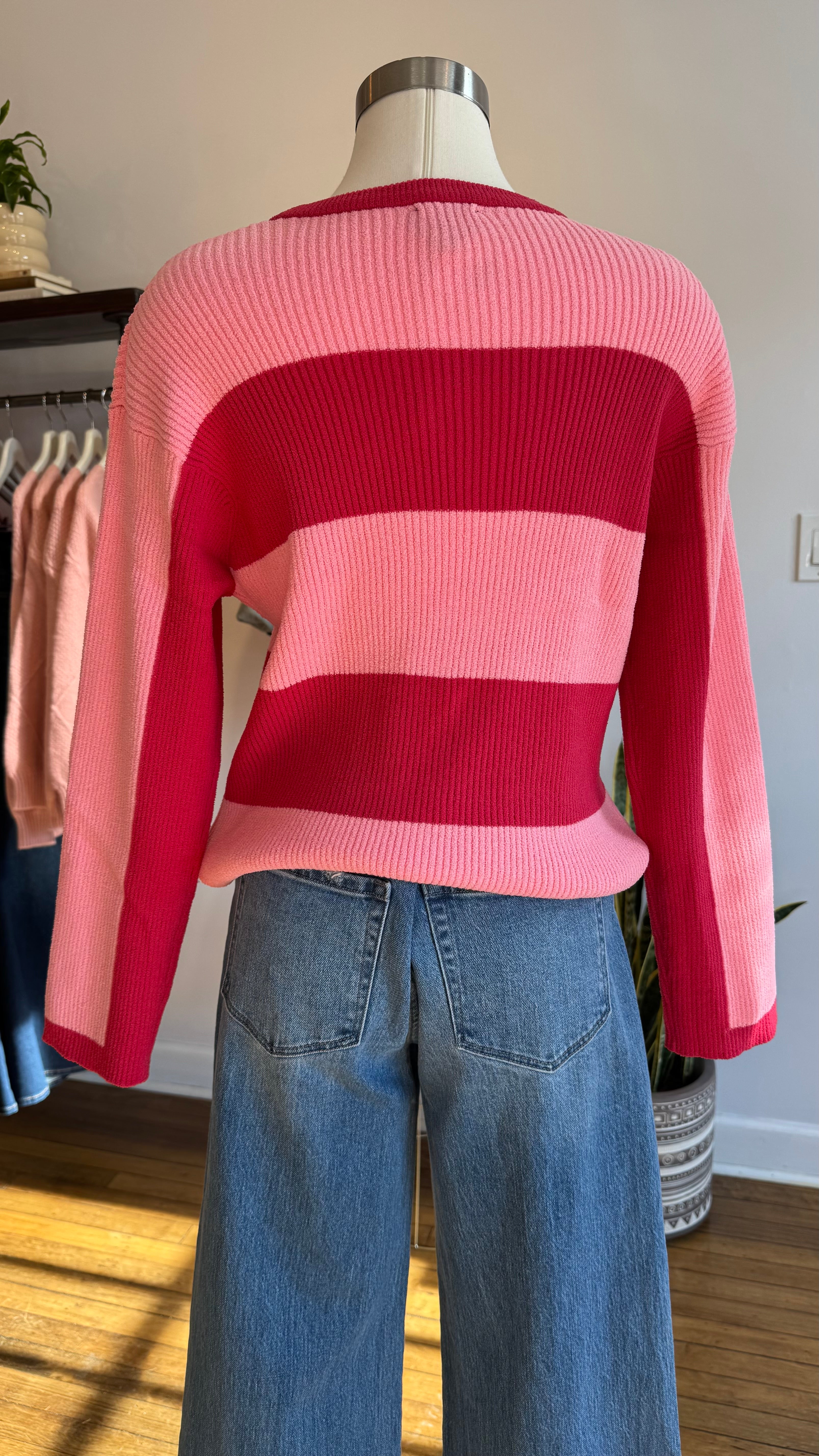 Love Notes Ribbed Stripe Sweater