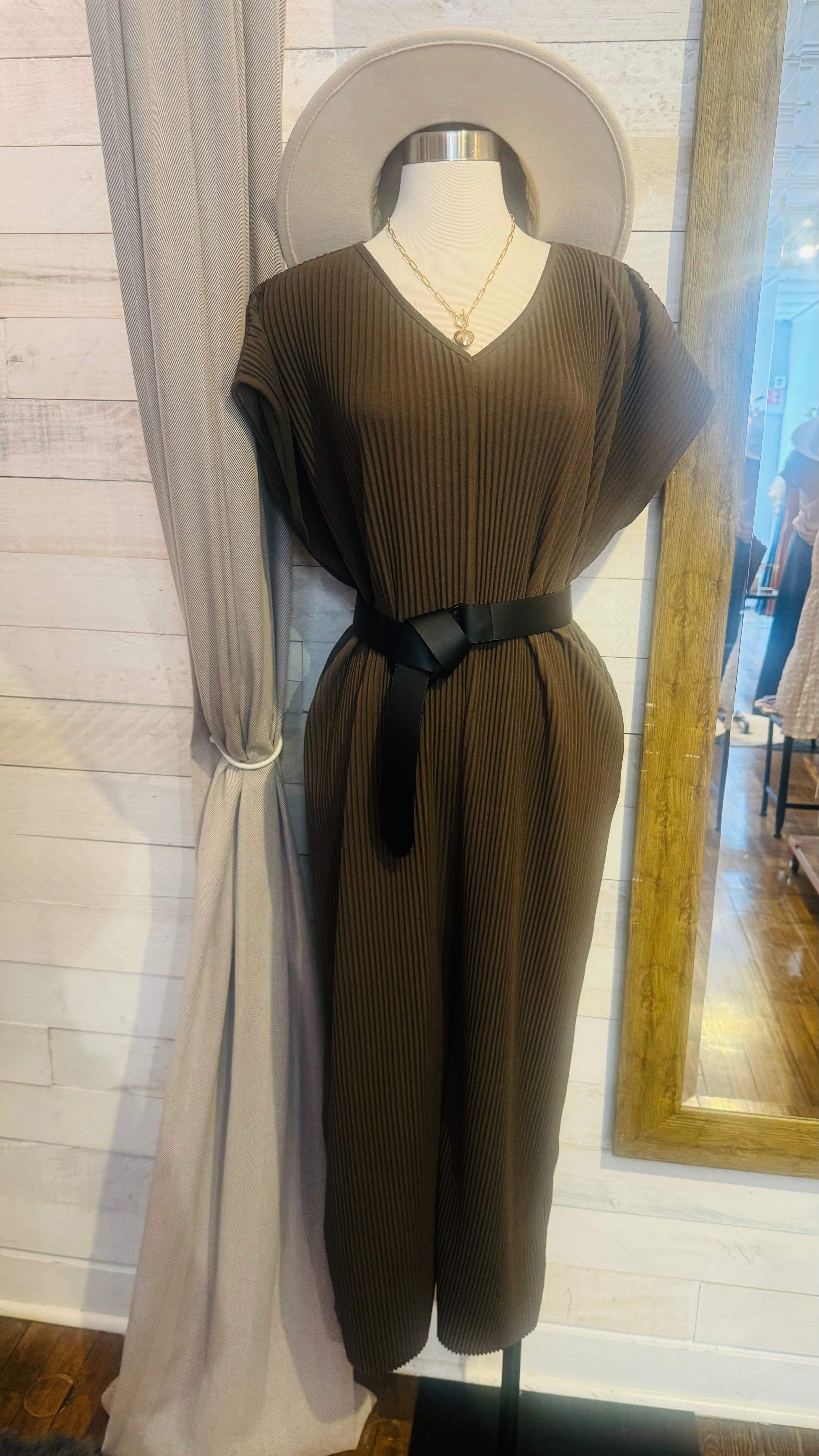 Pleated Jumpsuit