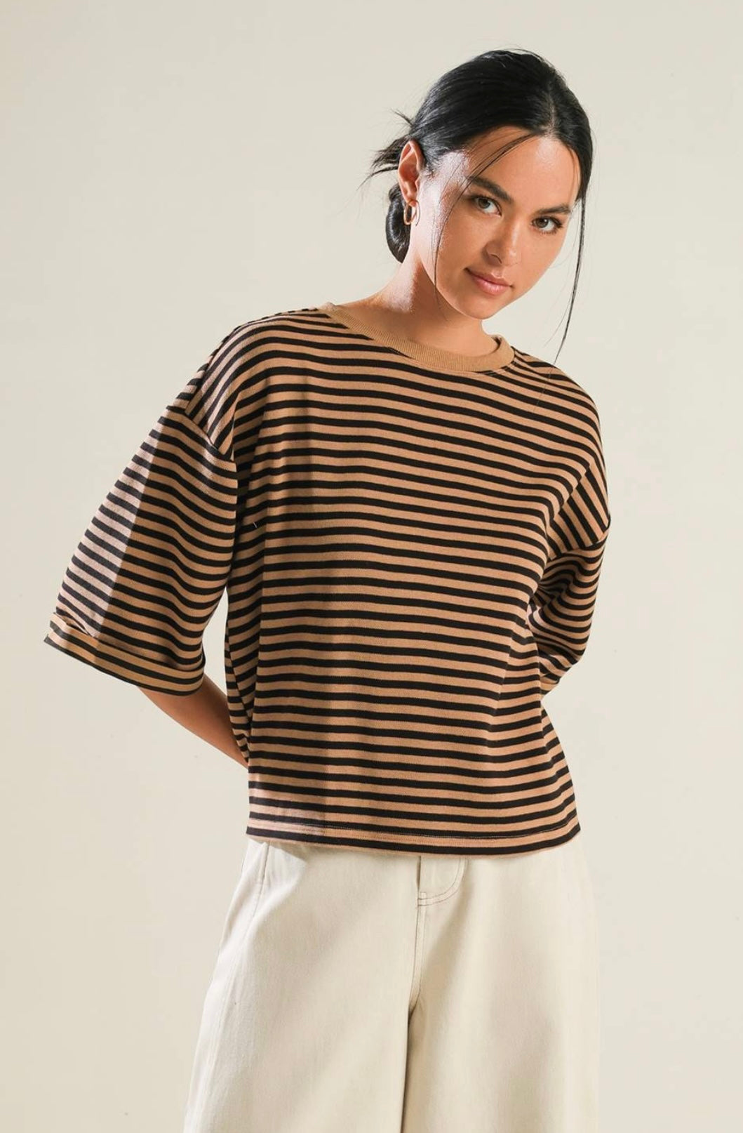Striped Knit Top
