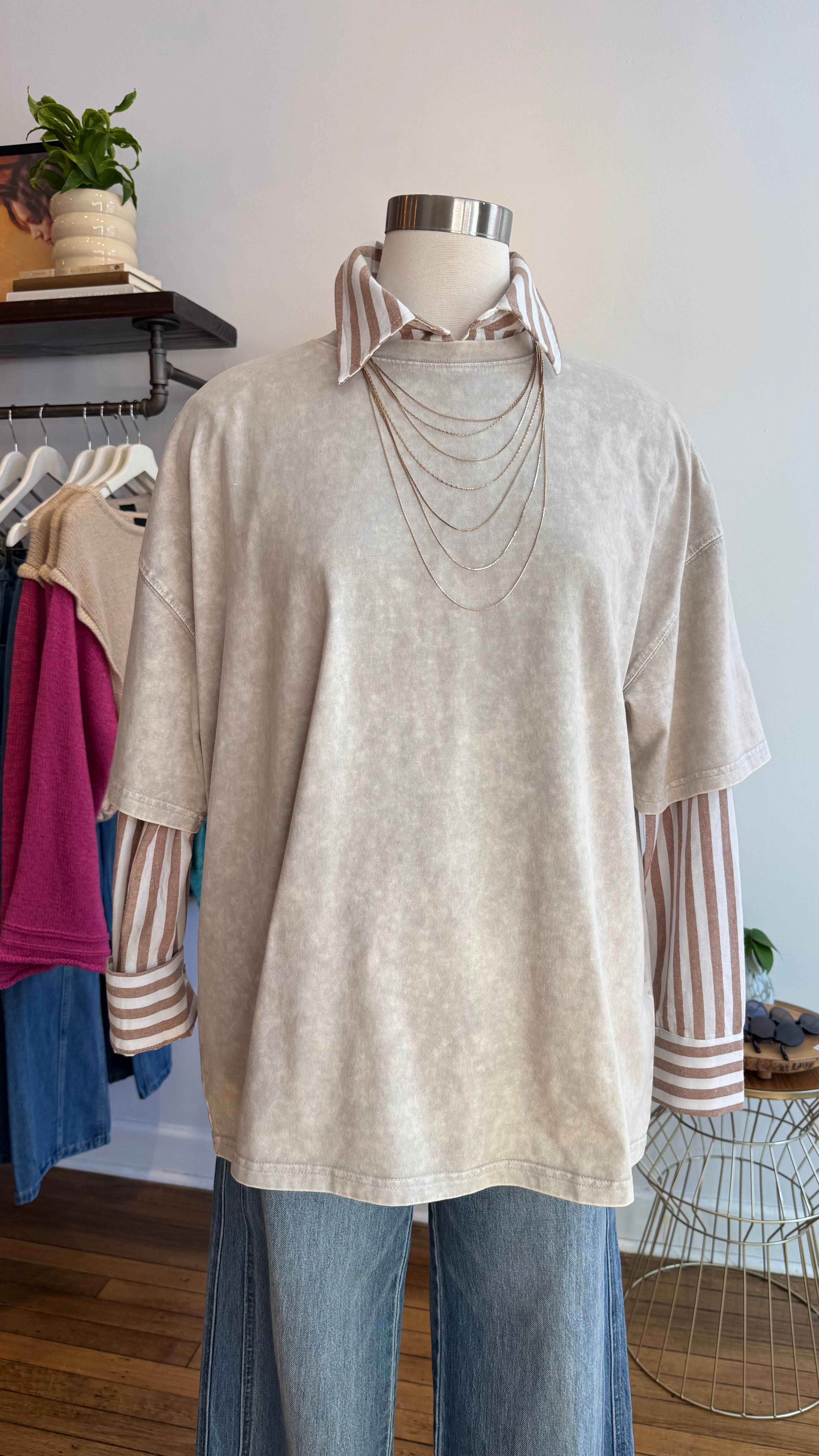 Mineral Wash Oversized Tee