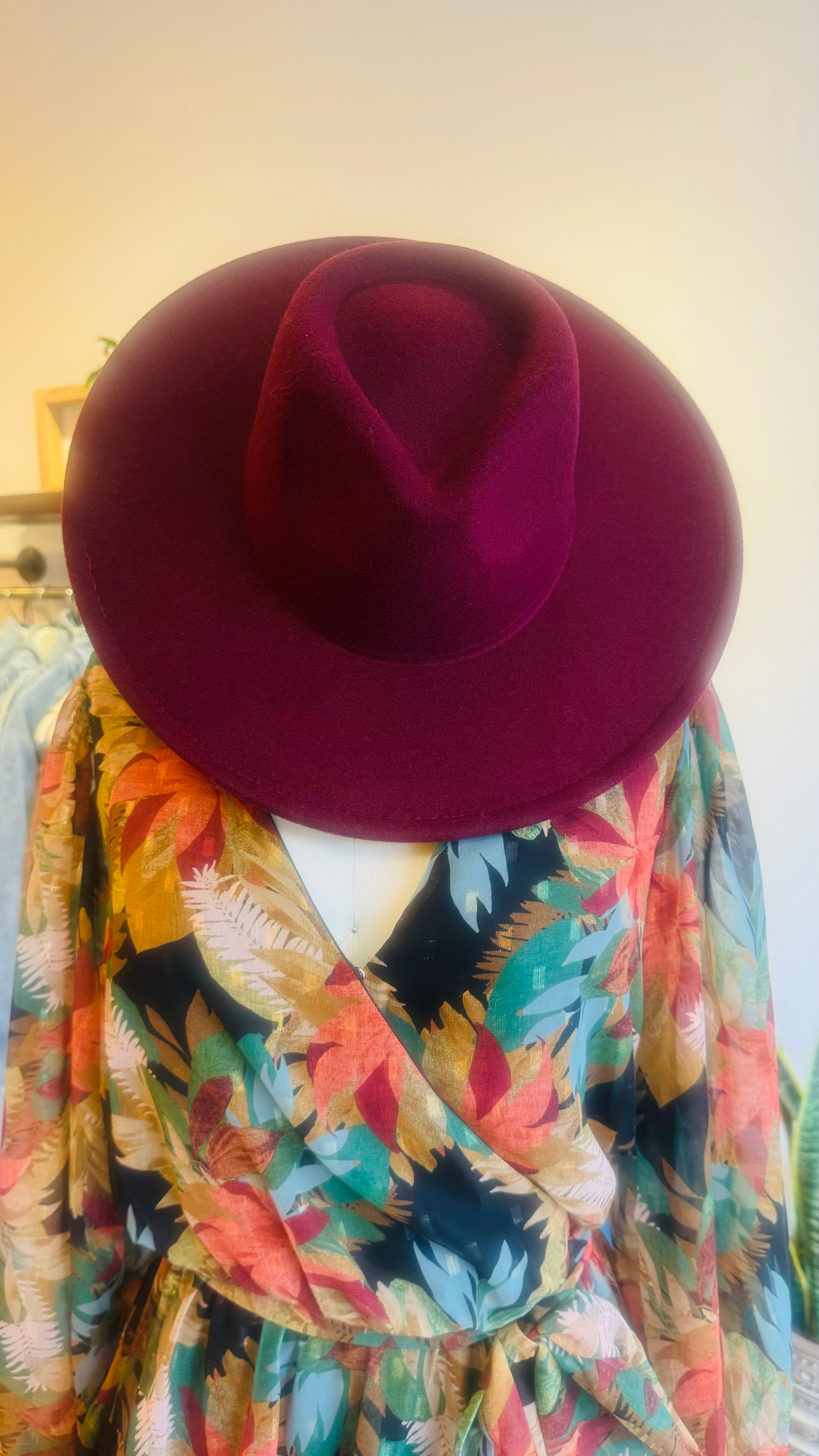 Wide Brim Felt Hat