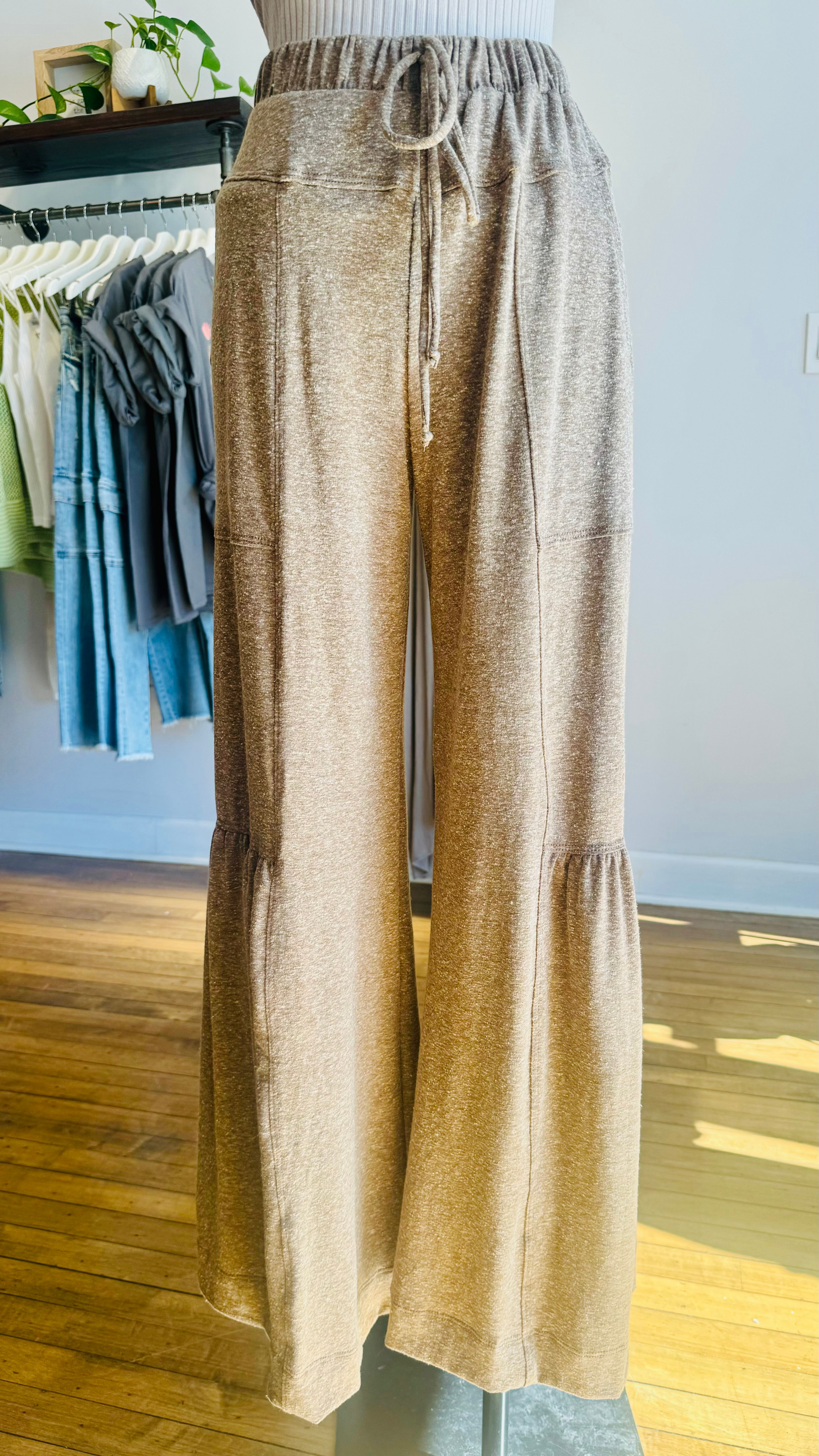 Tiered Wide Leg Pants