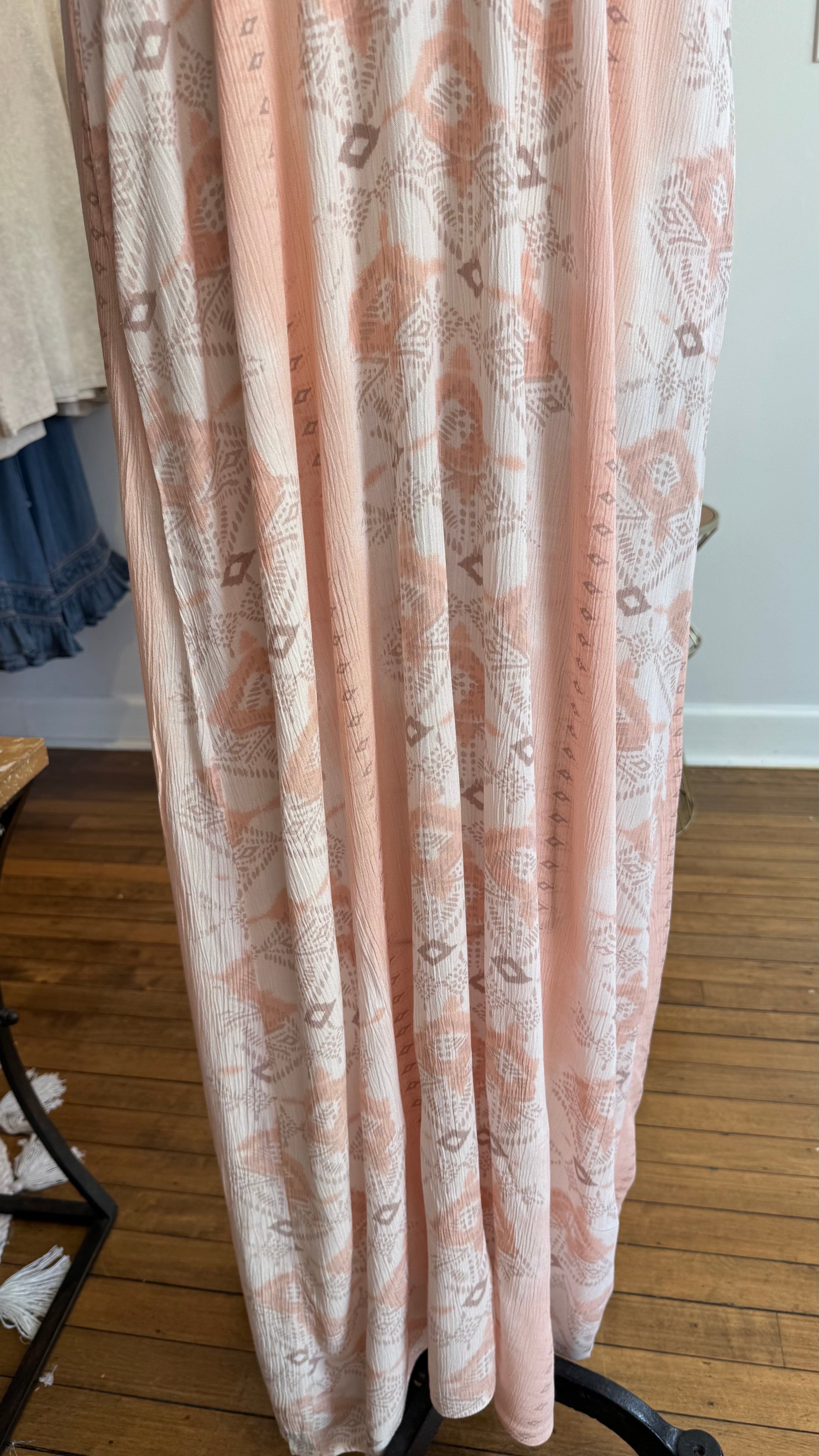 Spaghetti Strap V Neck Maxi Dress