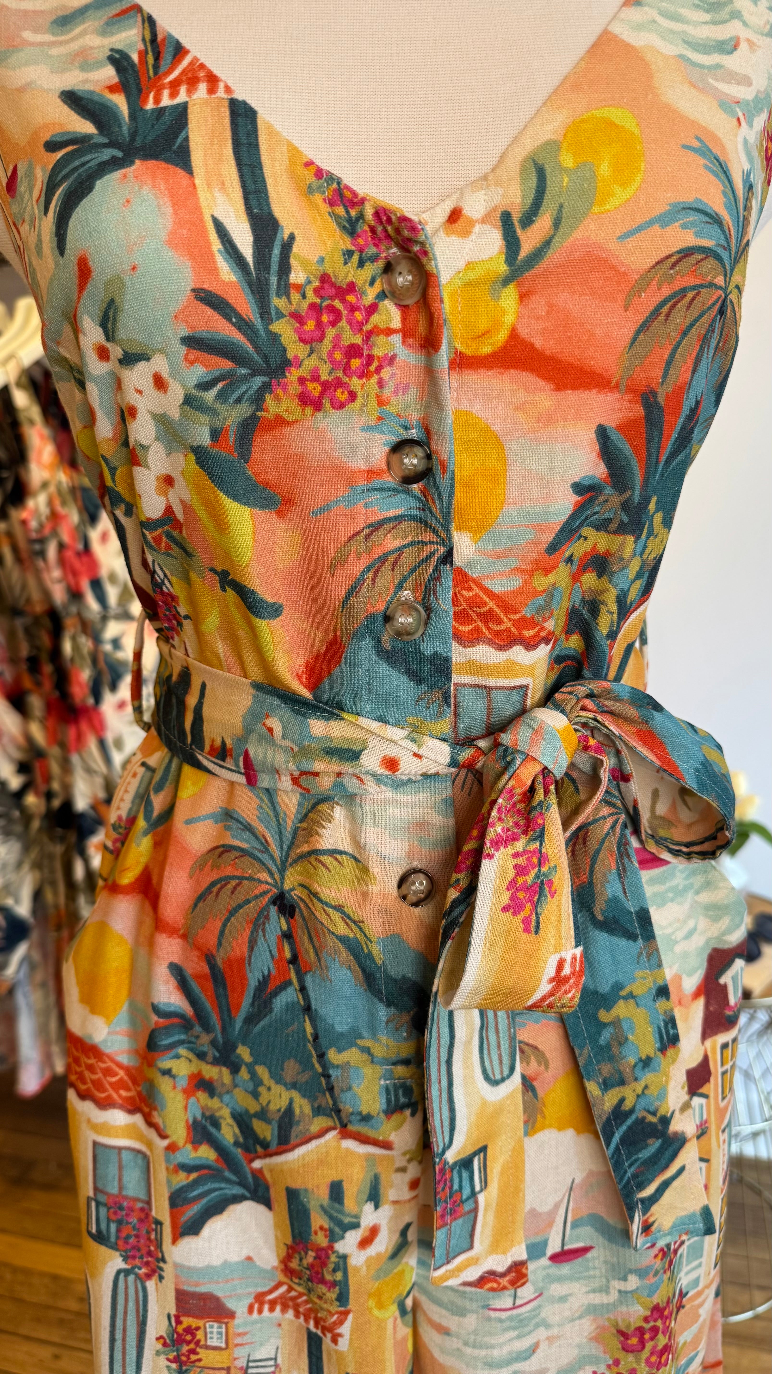 Villa Views Belted Jumpsuit