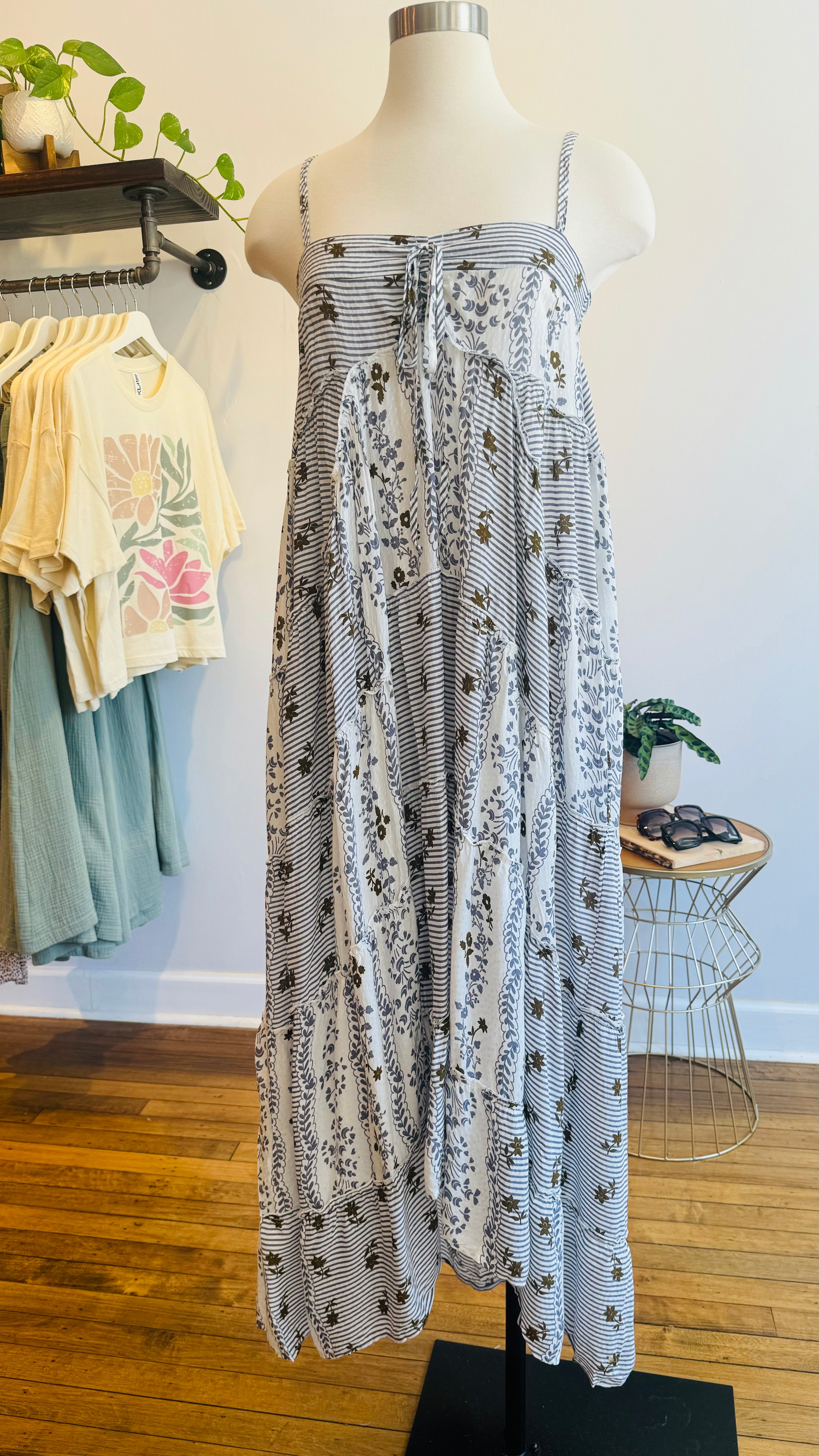 Floral High Low Maxi Dress